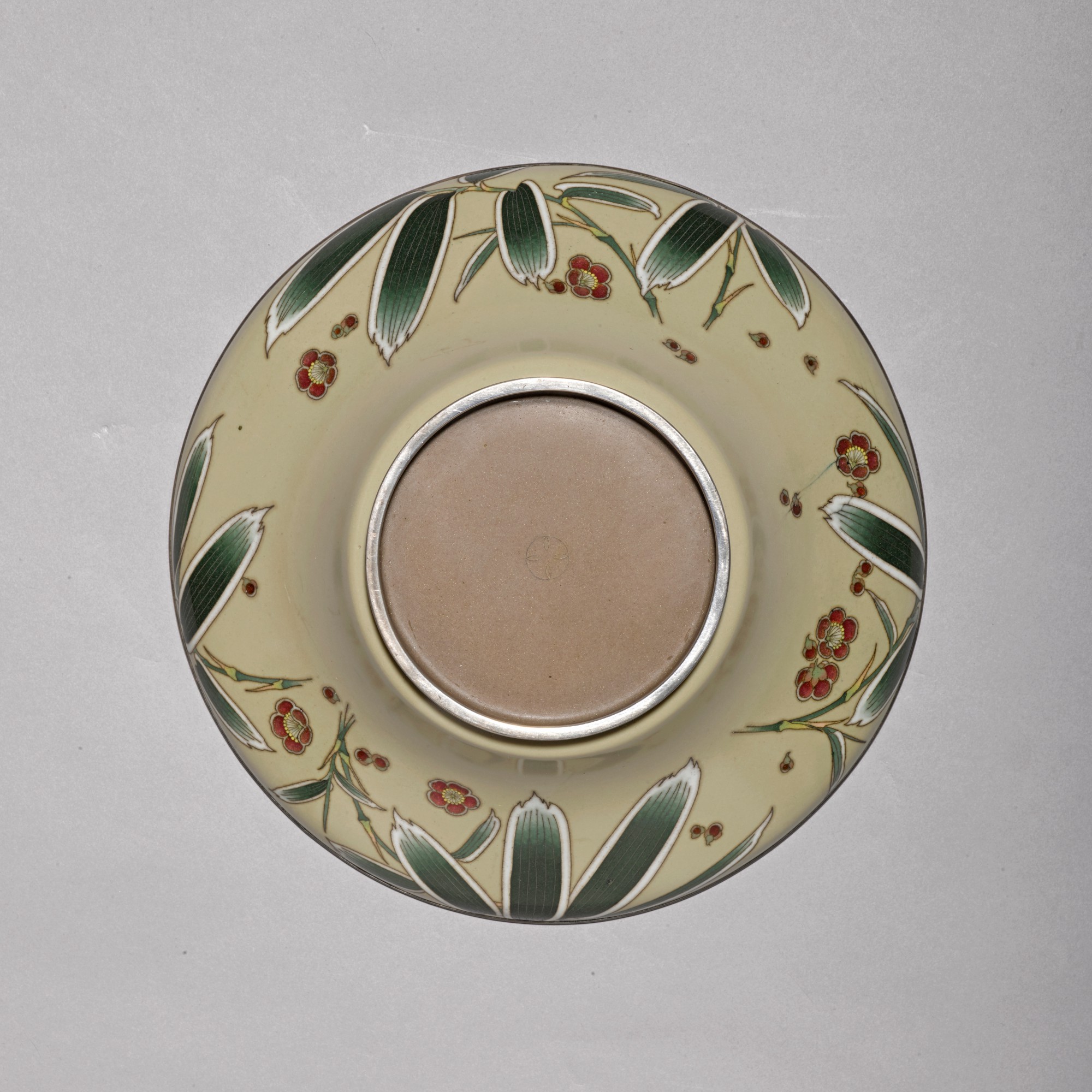 TWO CLOSIONNÉ ENAMEL BOWLS ONE WITH ANDO STUDIO MARK, MEIJI PERIOD