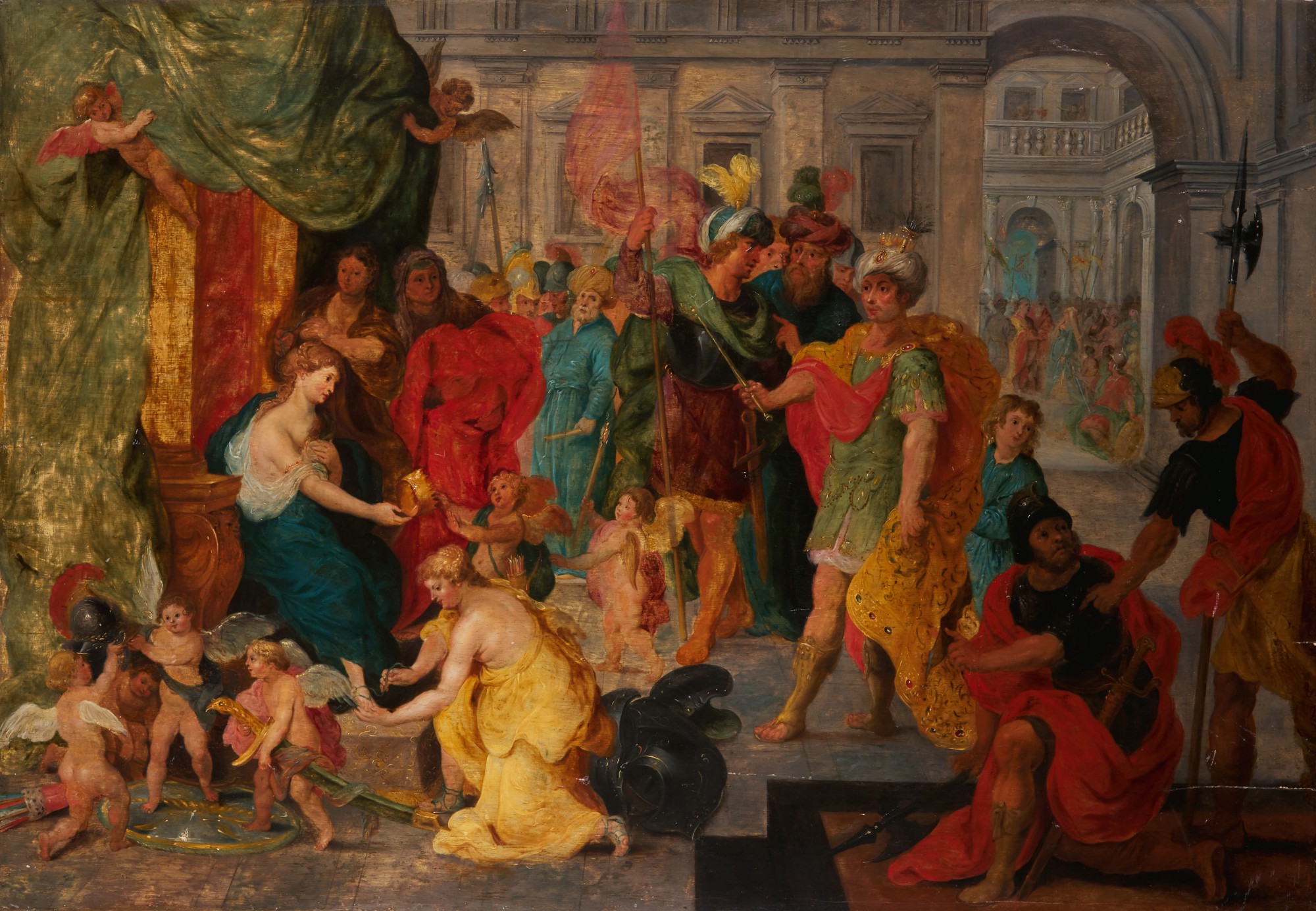 Follower Of Hendrick Van Balen The Marriage Of Alexander And Roxana