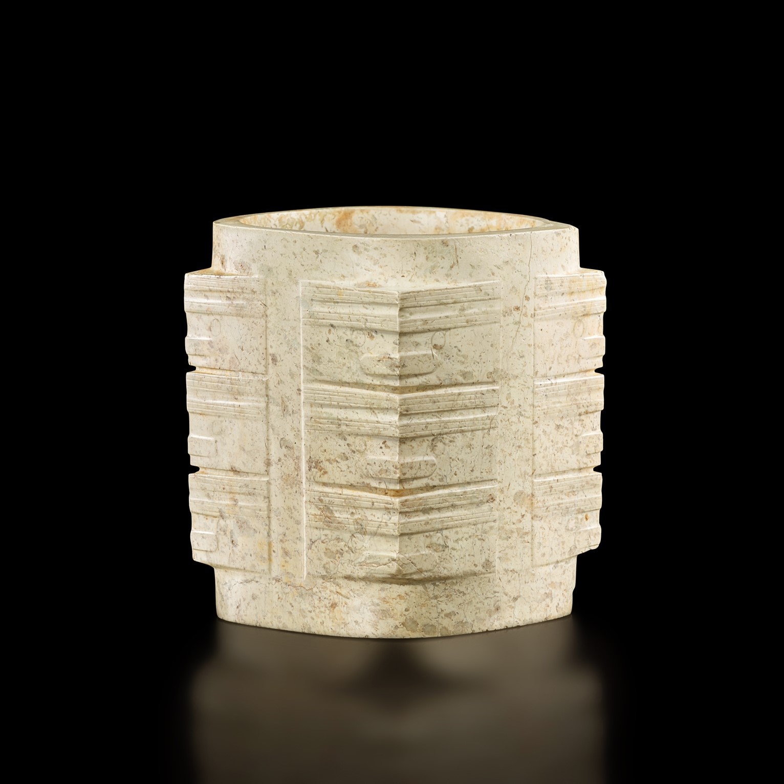 A calcified jade cong, Neolithic period, Liangzhu culture | 新石器時代良渚文化 ...