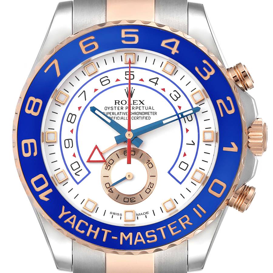 Rolex Yacht-Master II (Reference 116681). A rose gold and stainless steel automatic wristwatch with chronograph. 2012 - Image 2