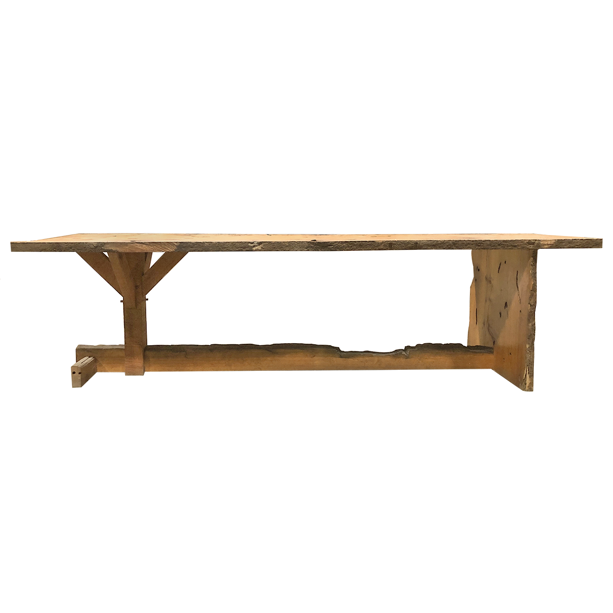 Oscar Tuazon, Elias Hansen Rustic Live Edge Table Available For