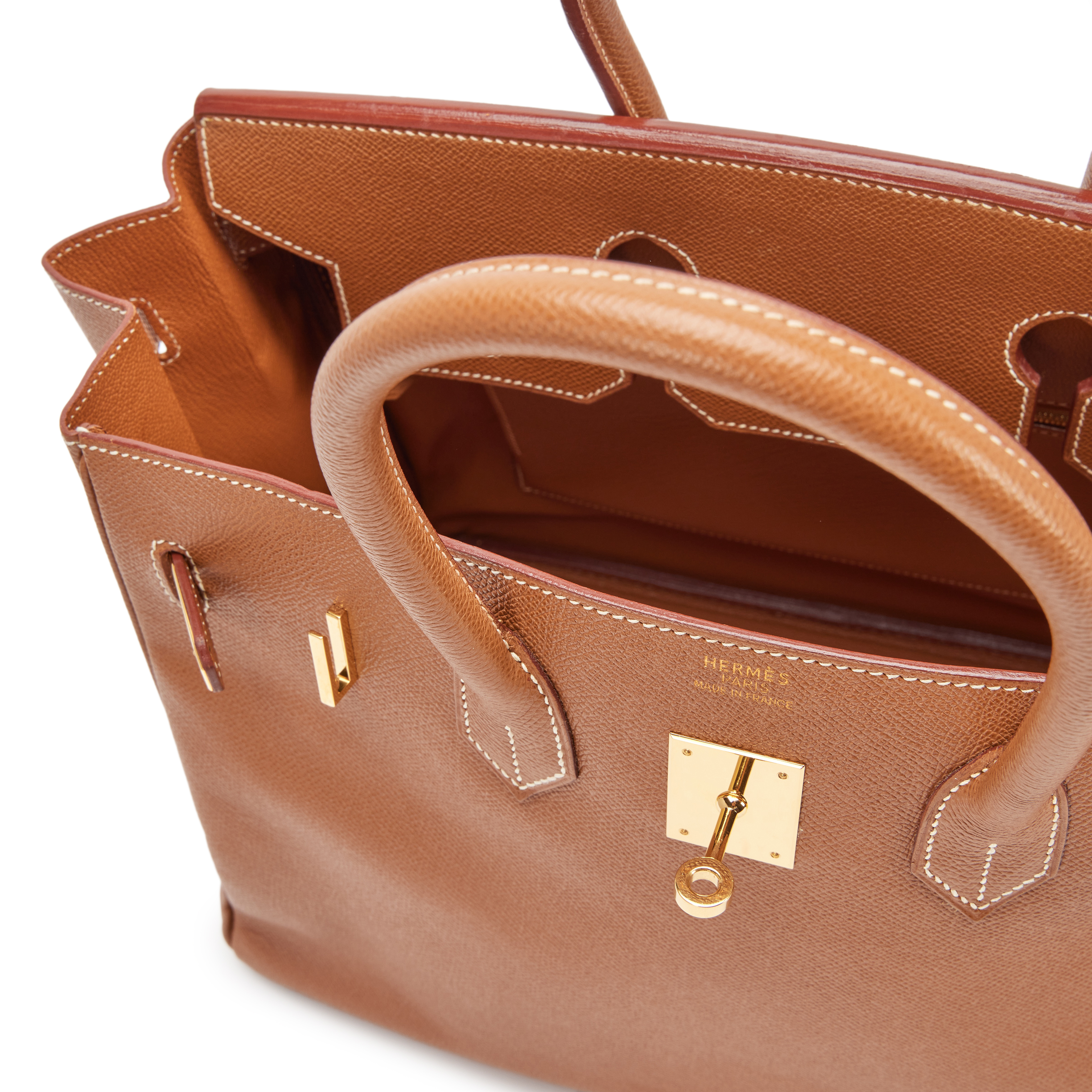 Hermès Gold Courchevel Birkin 35 Gold Hardware, 2003 Available For