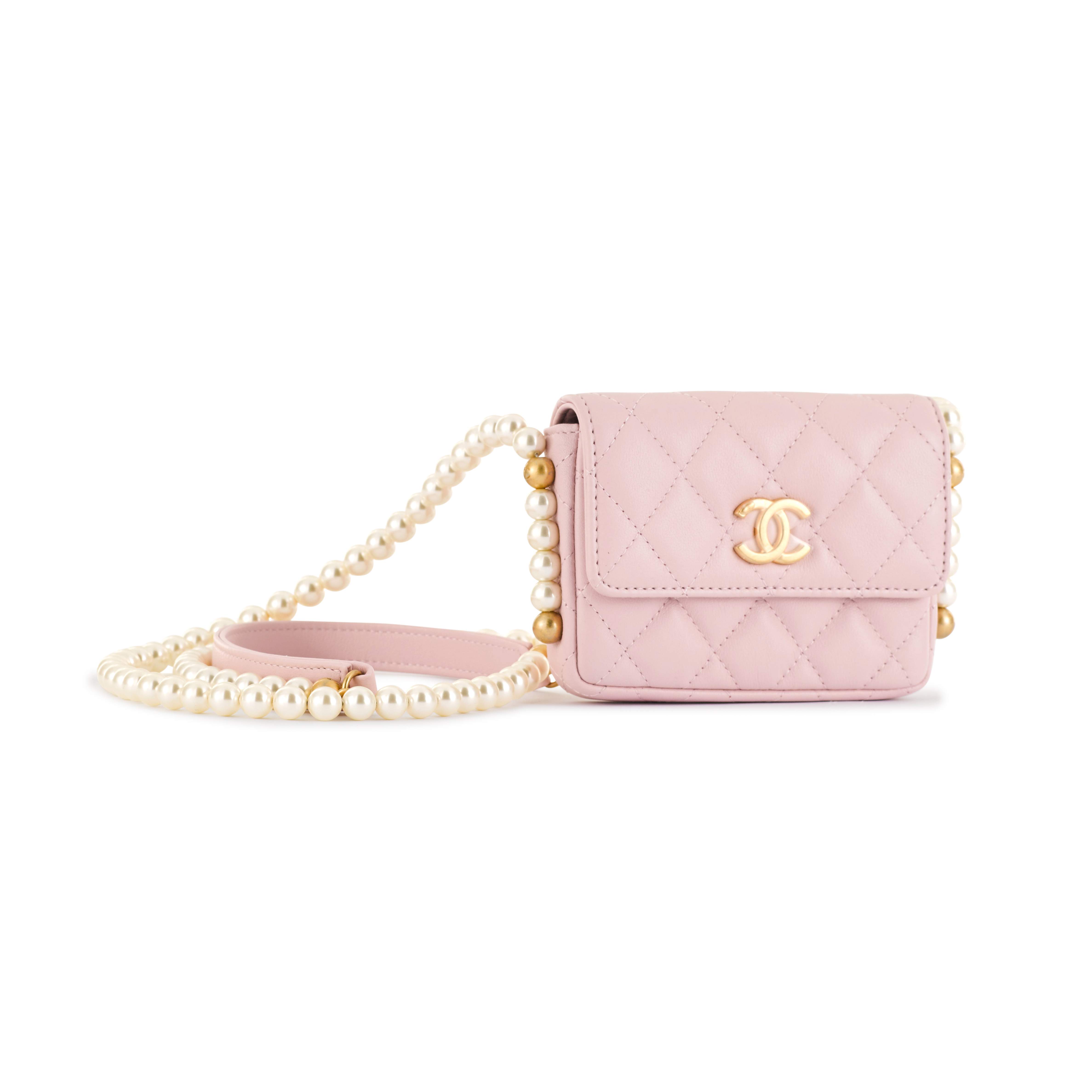 ARCADIE SMALL 22 BAG IN BABY PINK CALFSKIN