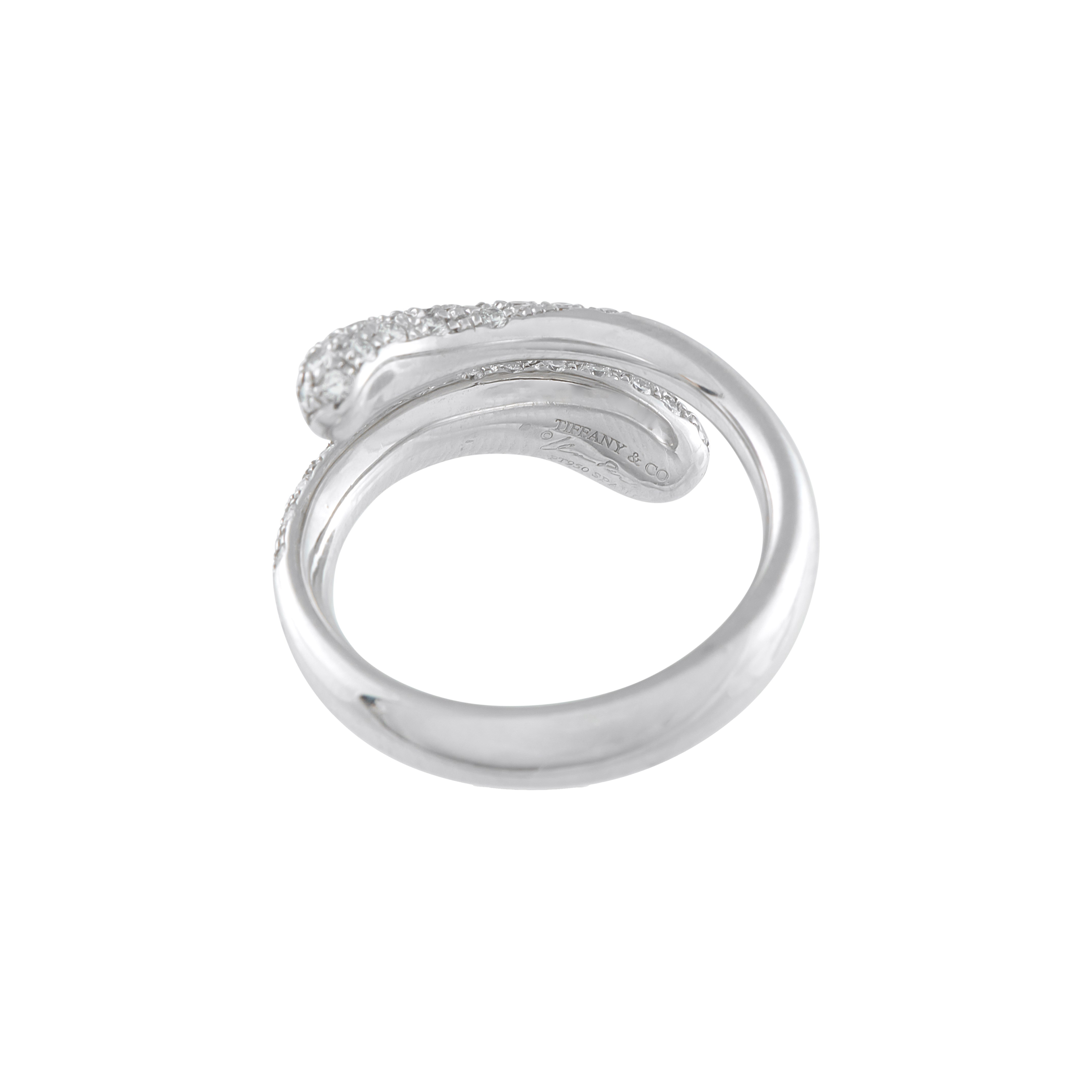 Tiffany & Co. Platinum And Diamond Teardrop Ring Available  display picture 1