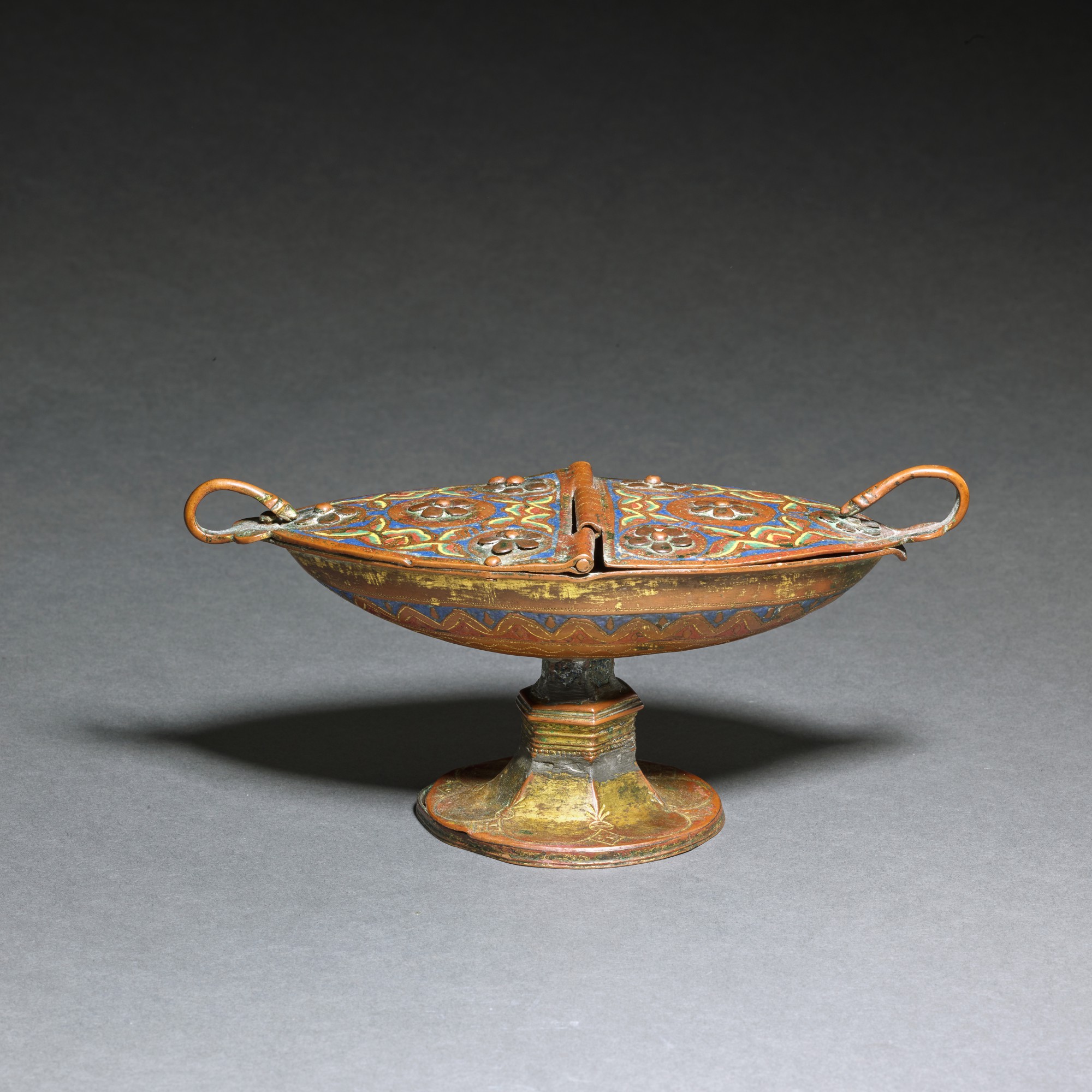 French, Limoges, 13th century Incense Boat Old Master Sculpture and