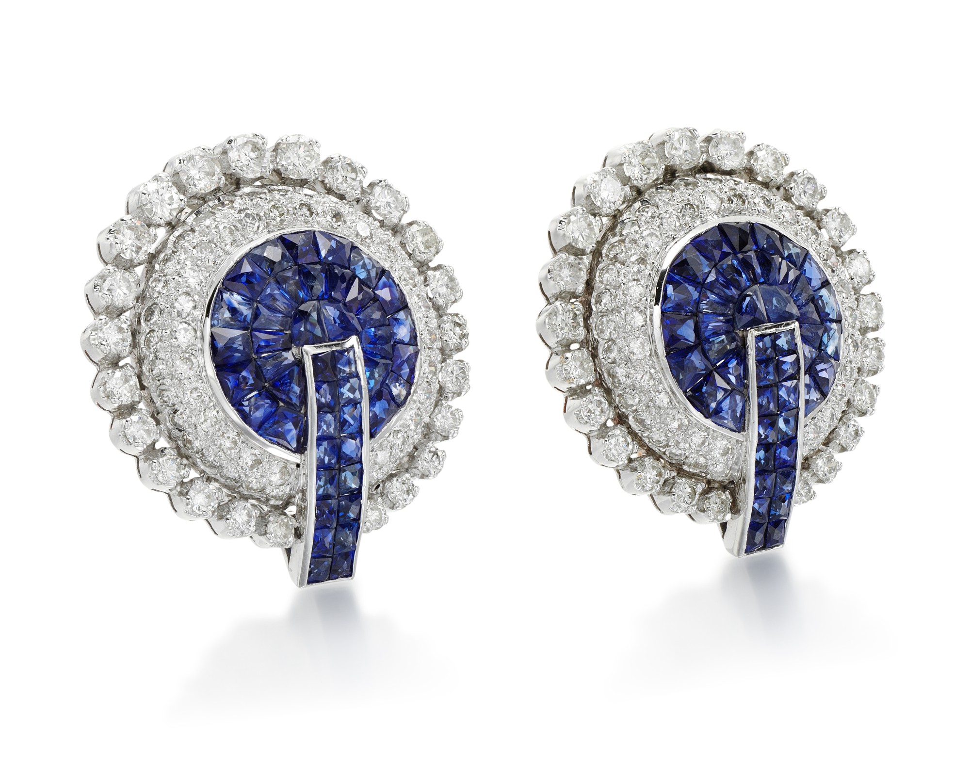 PAIR OF SAPPHIRE AND DIAMOND EARRINGS Fine Jewels Jewellery Sotheby's