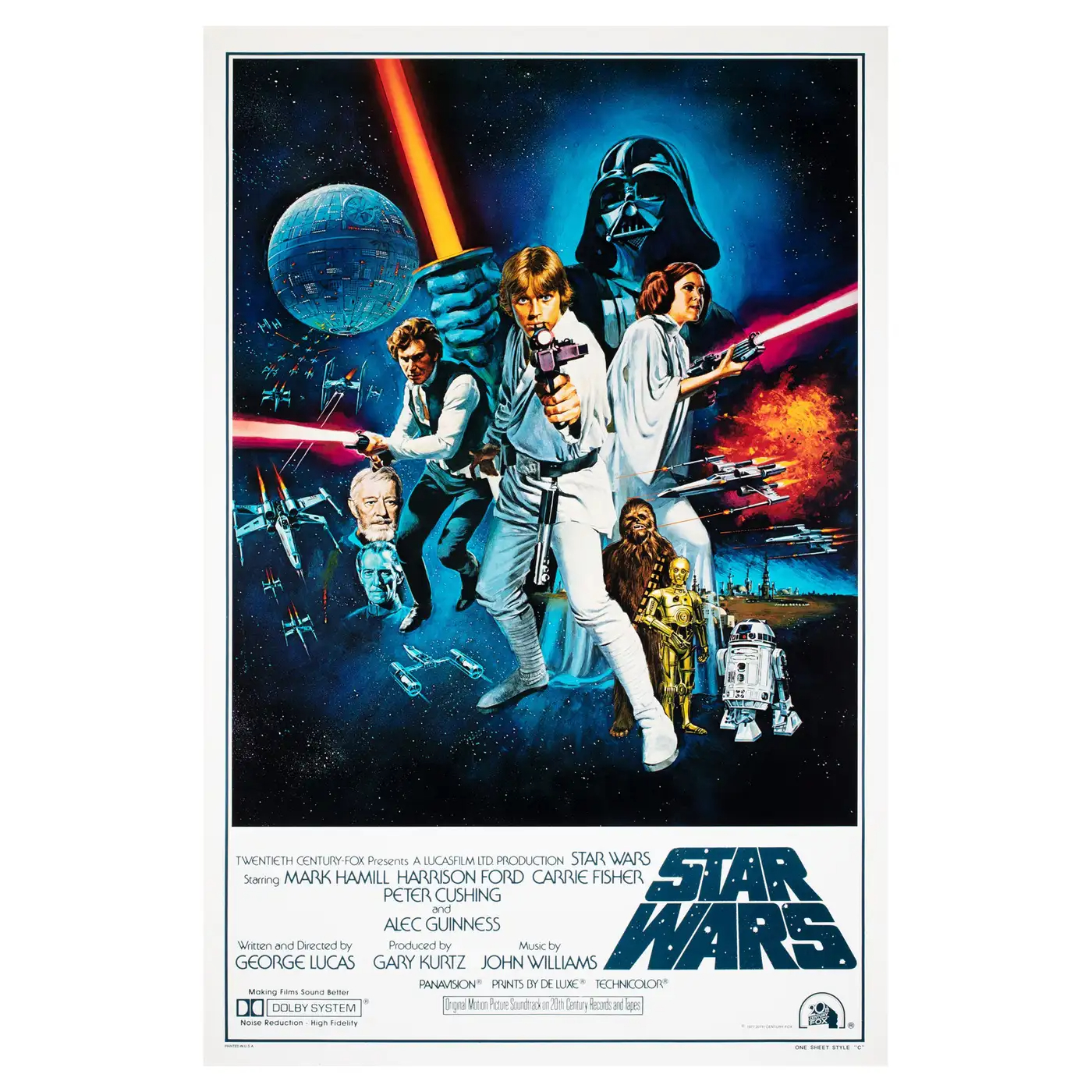 Tom William Chantrell Vintage Star Wars Movie Poster Available For 