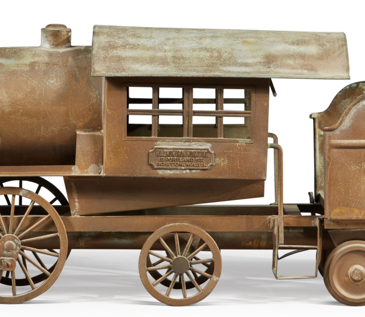 Molded and Gilded Copper Weathervane, W.A. Snow Iron Works