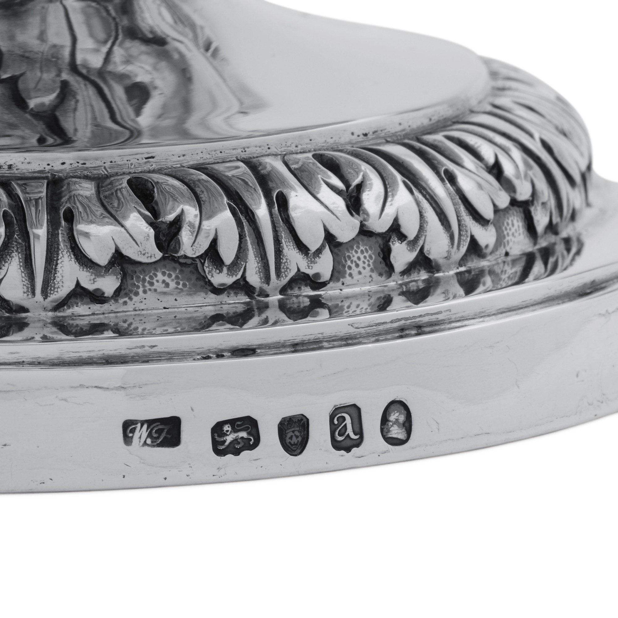 A Pair of Regency Silver Wine Coolers, Liners, and Rims, William