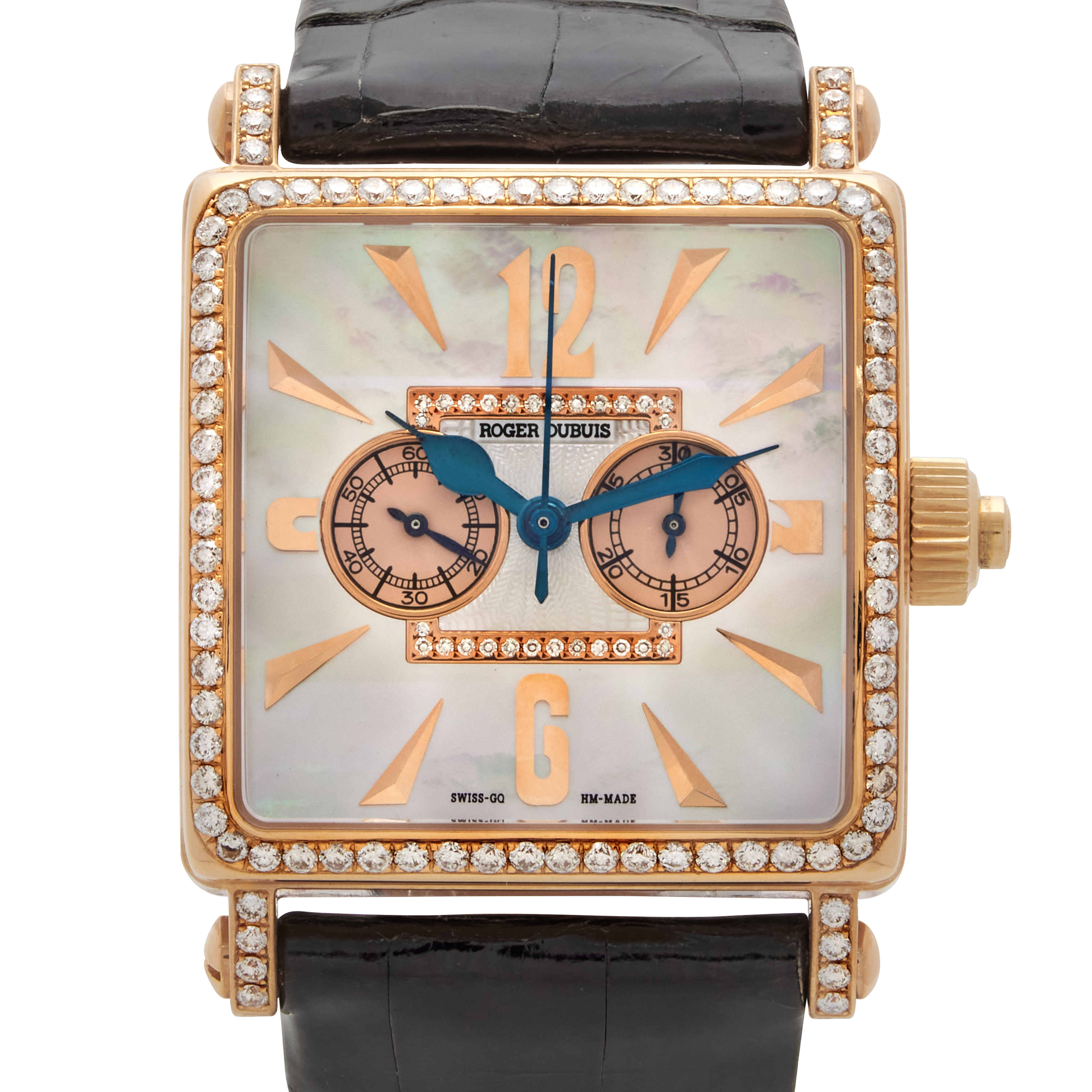 Roger Dubuis Golden Square (Reference G34 285-SD.57C). A 42mm Rose