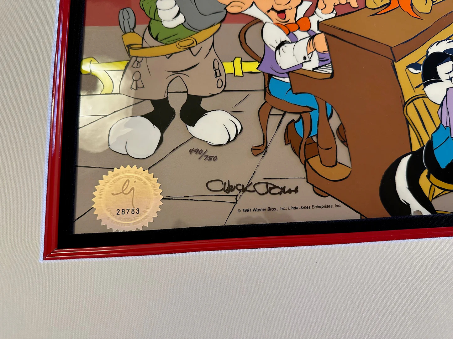 Chuck Jones Vintage Signed Looney Tunes Cel Available For