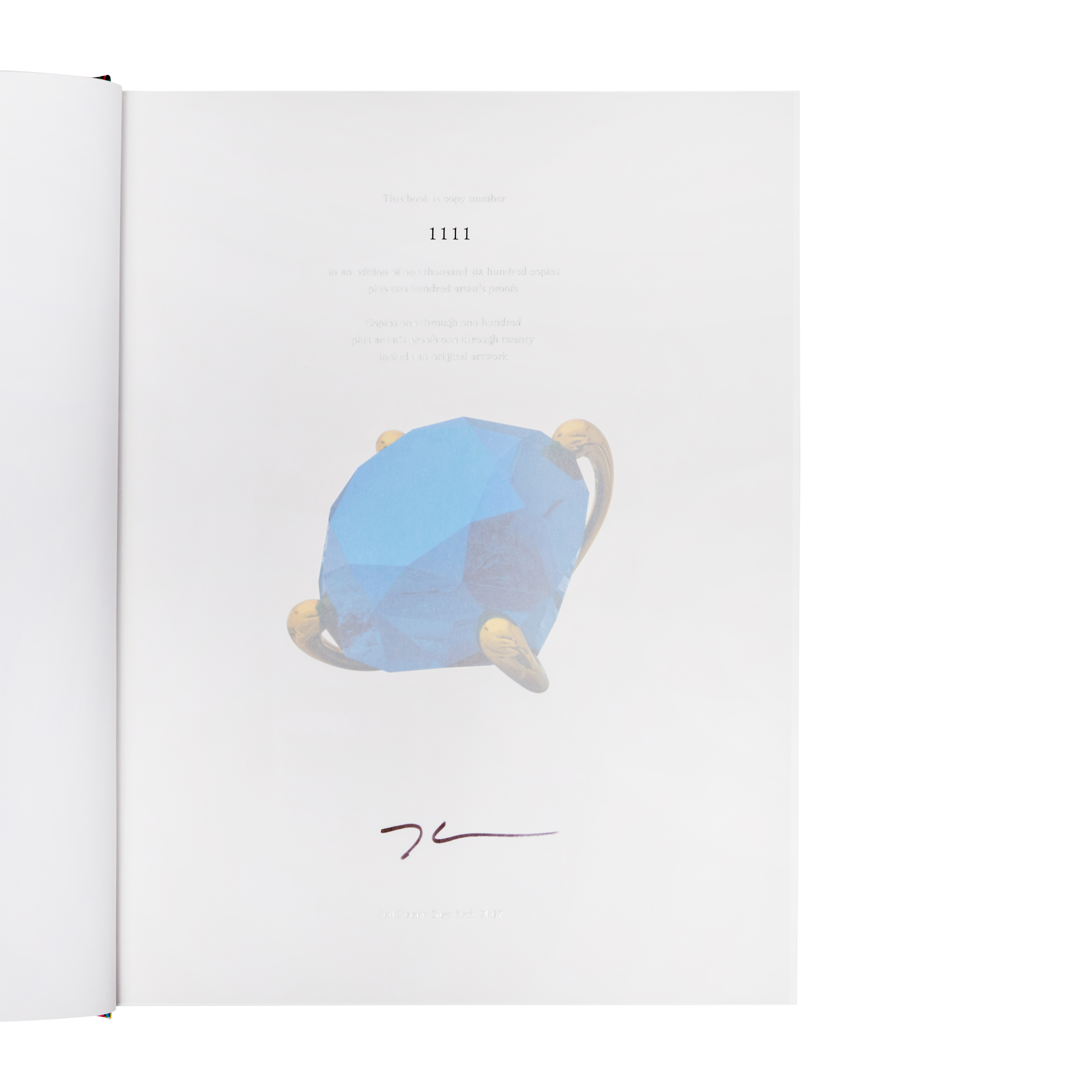 TASCHEN, Hans Werner Holzwarth Koons Signed Available For