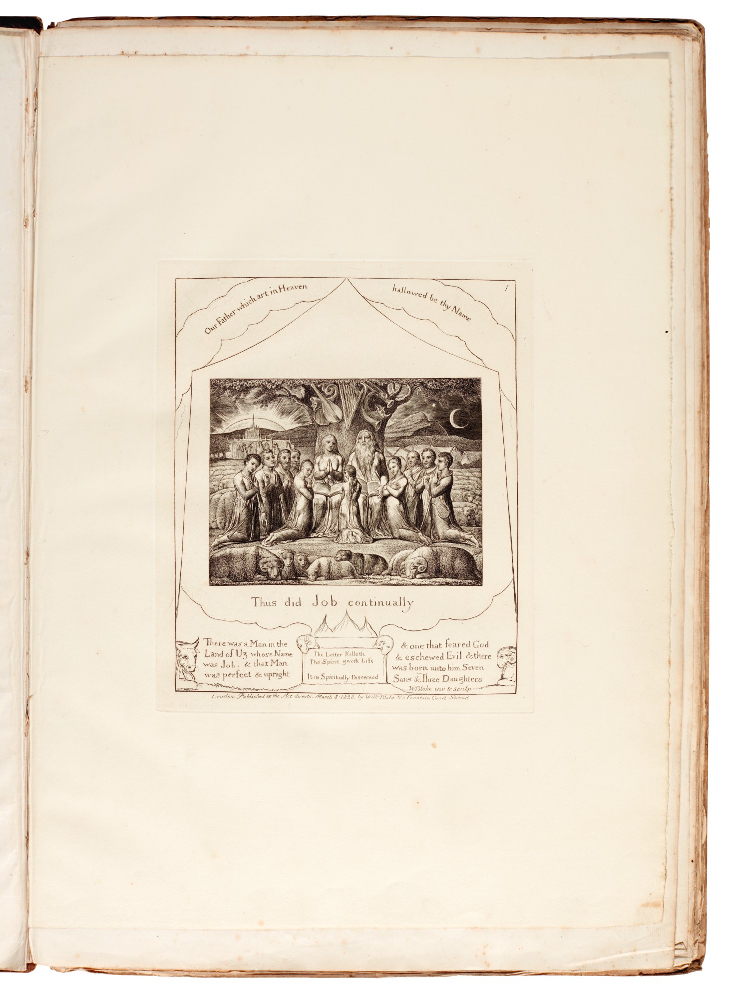 BLAKE Illustrations of the Book of Job, 1825 [but 1826] English