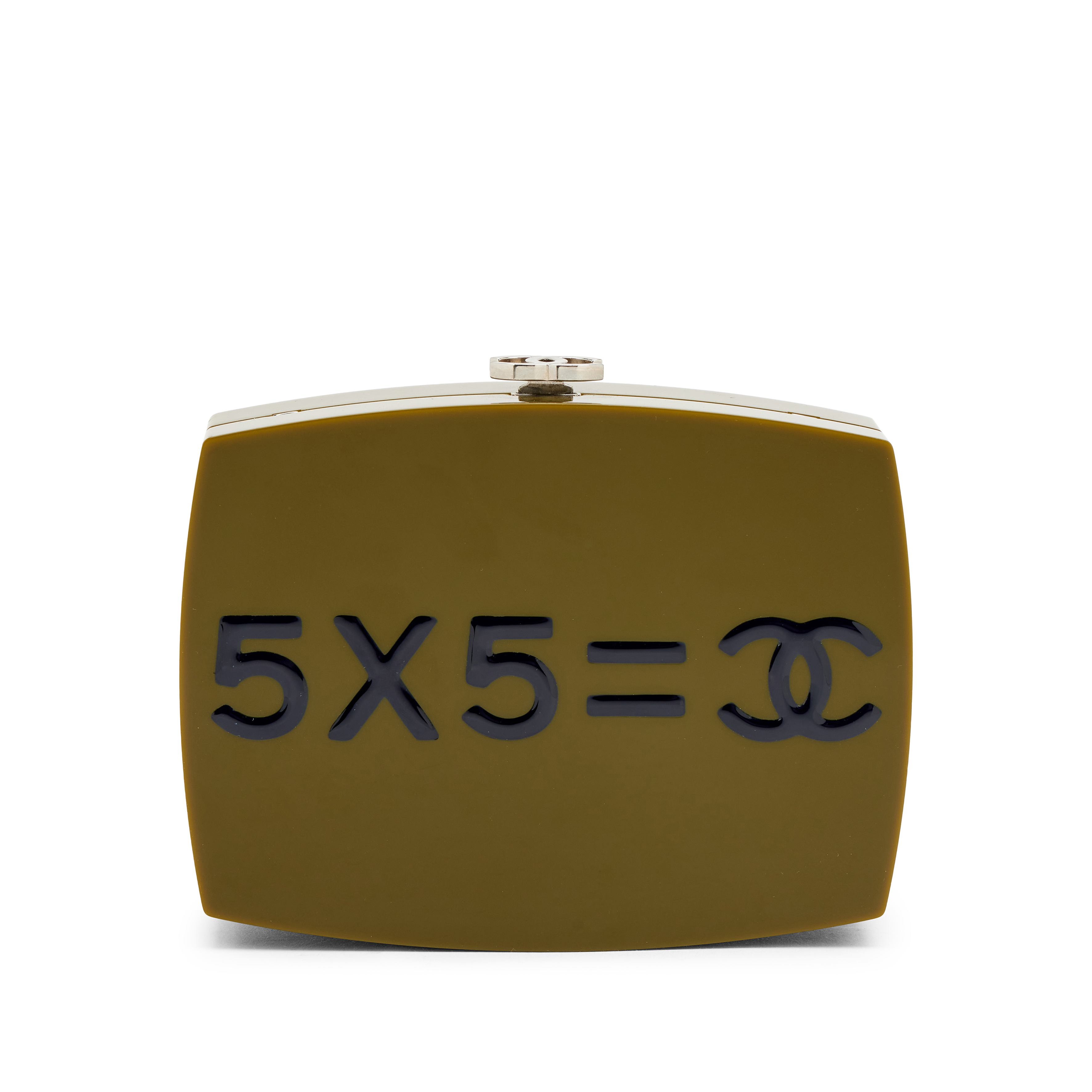 Chanel Green Acrylic Feministe Mais Feminine Box Minaudière Cluch