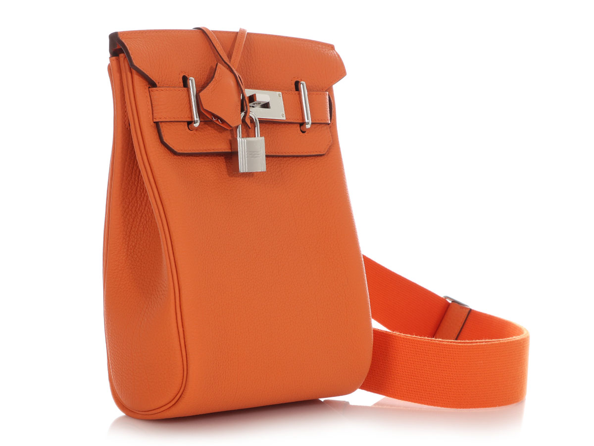 【Orange Poppy / Gold】HERMES Sursoie To Go バッグ Hermès Orange Poppy La Promenade du Matin Balusoie Bag