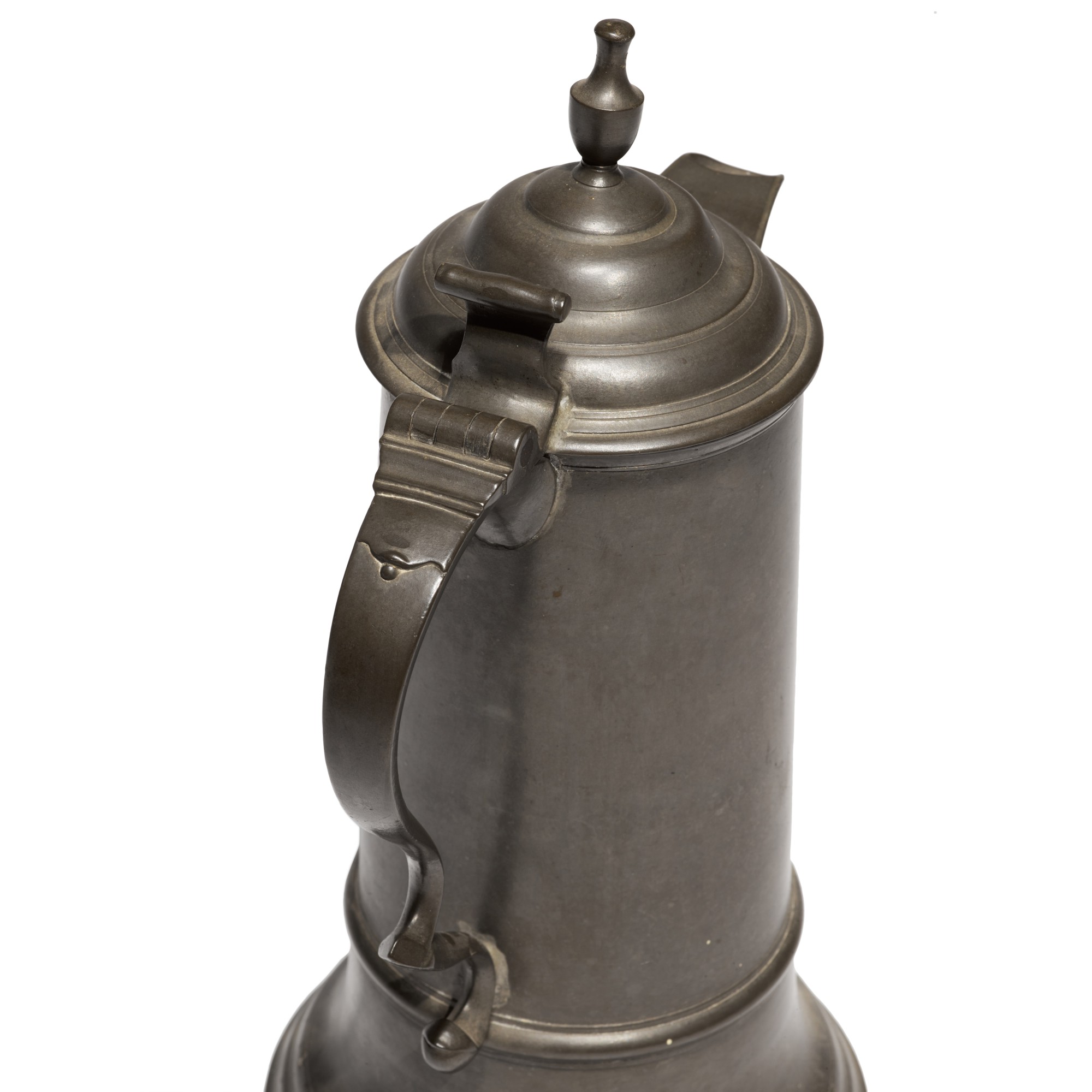 American Pewter Spouted Flagon, Thomas Danforth Boardman and Sherman