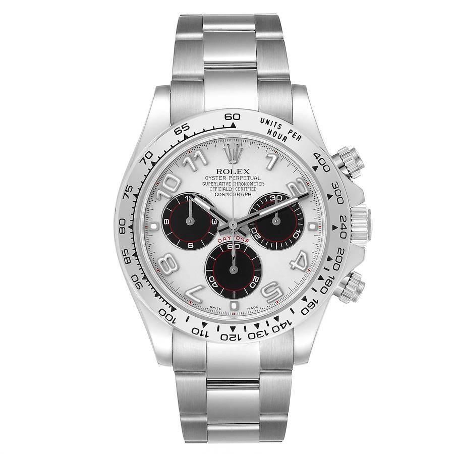 【美品】ＷＩＭＢＬＥＤＯＮ  ２０１１ Rolex Cosmograph Daytona 40mm 18ct White Gold Oyster 116509