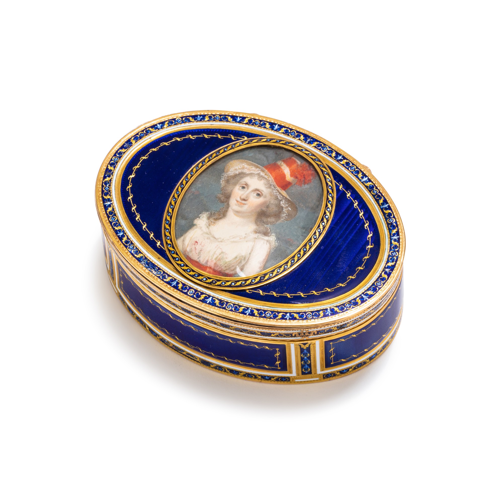 Boîte à Bijoux Luxe Style Fabergé Portrait Gabrielle Arnault - Tabatière Décorative, Neuve Avec étiquettes