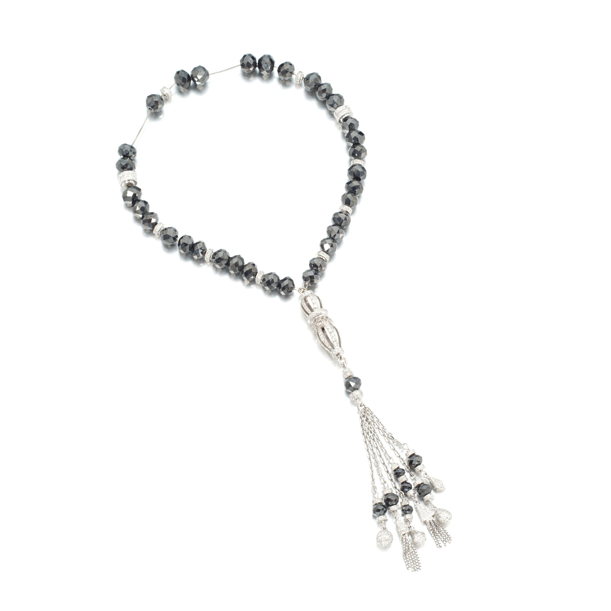 Coloured diamond and diamond worry beads Important Jewels 2023 Sotheby's