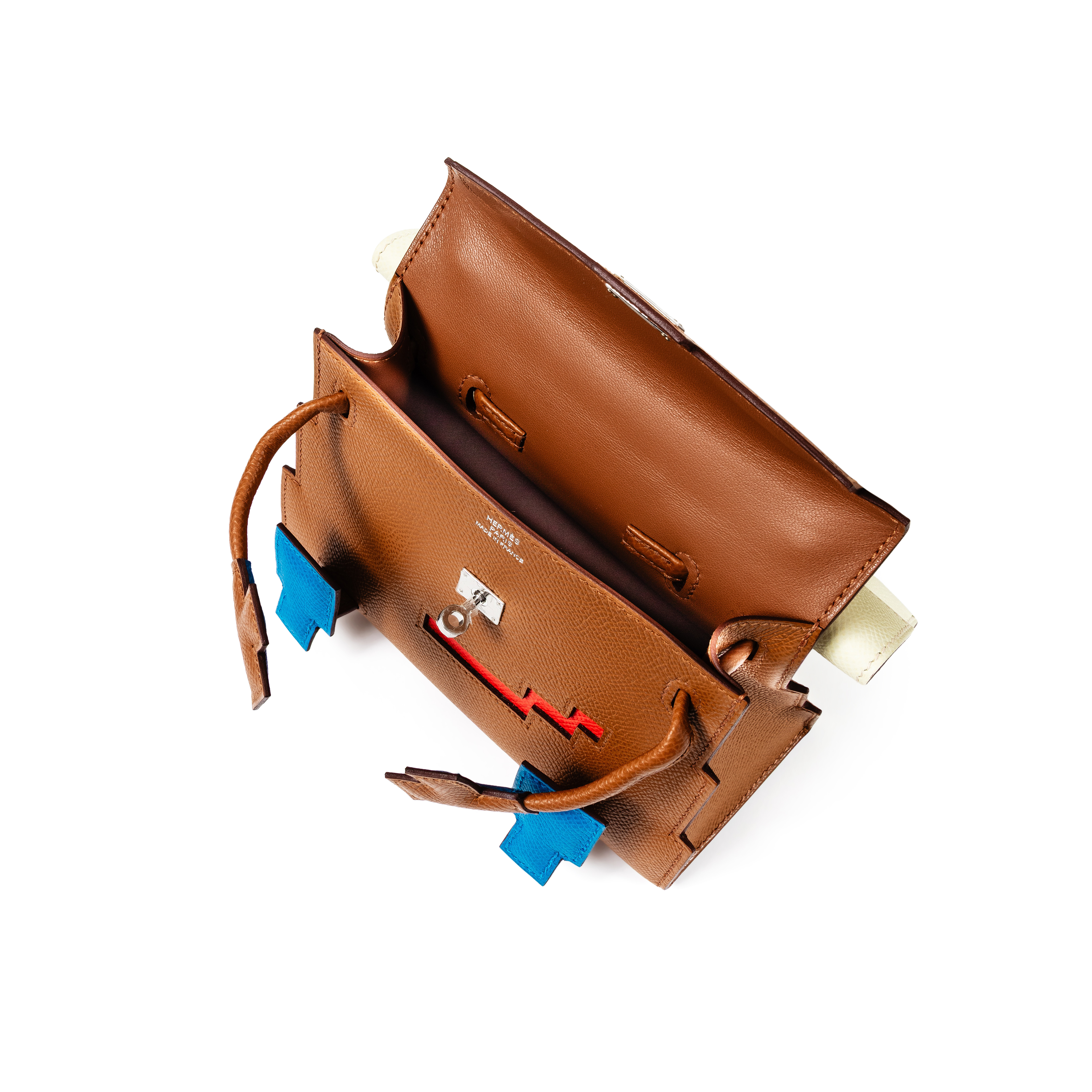 Hermès Limited Edition Hermès Gold, Bleu Zanzibar, Rose Texas And
