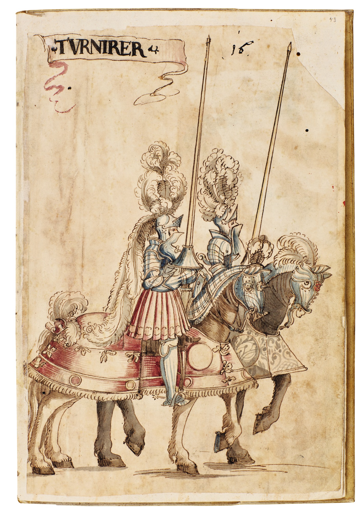 OF HANS BURGKMAIR THE ELDER A 'TOURNAMENT BOOK', WITH 16