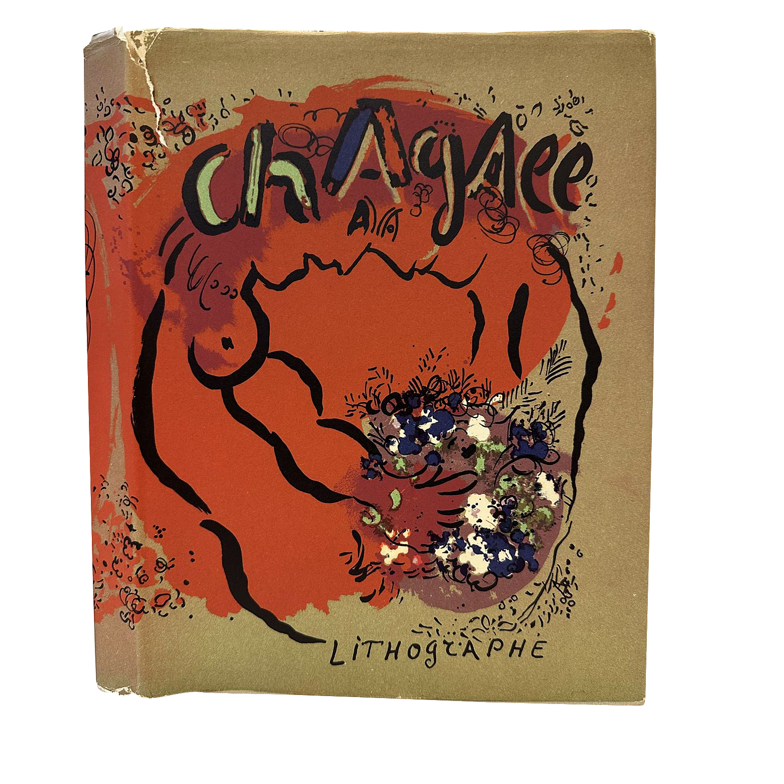 CHAGALL The Lithographs アートブック Marc Chagall, Julien Caine Vintage The Lithographs Of Chagall Dust