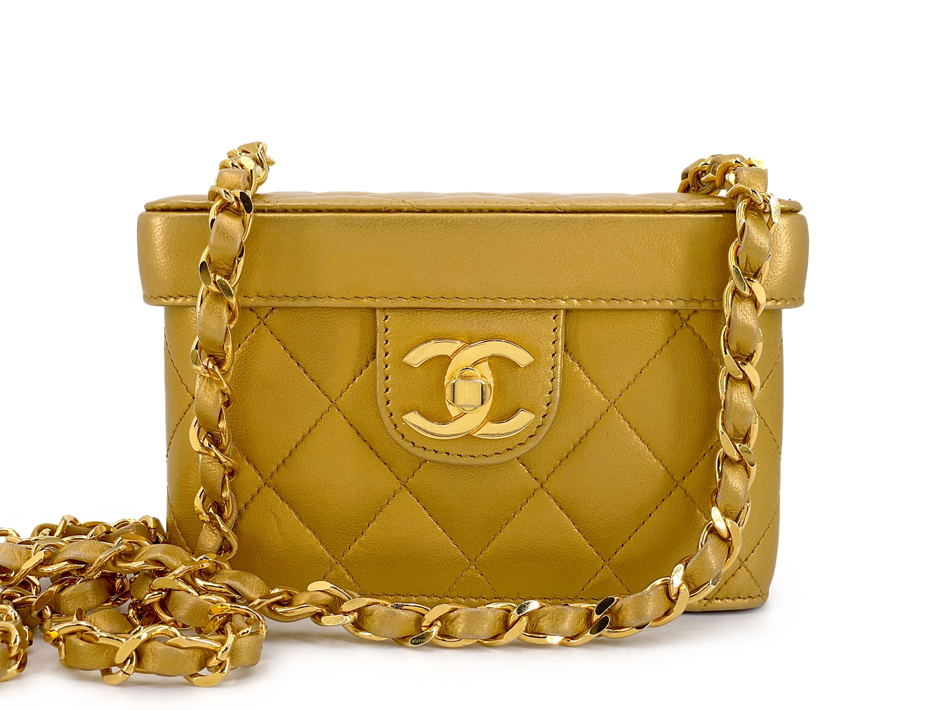 chanel-vintage-gold-bronze-