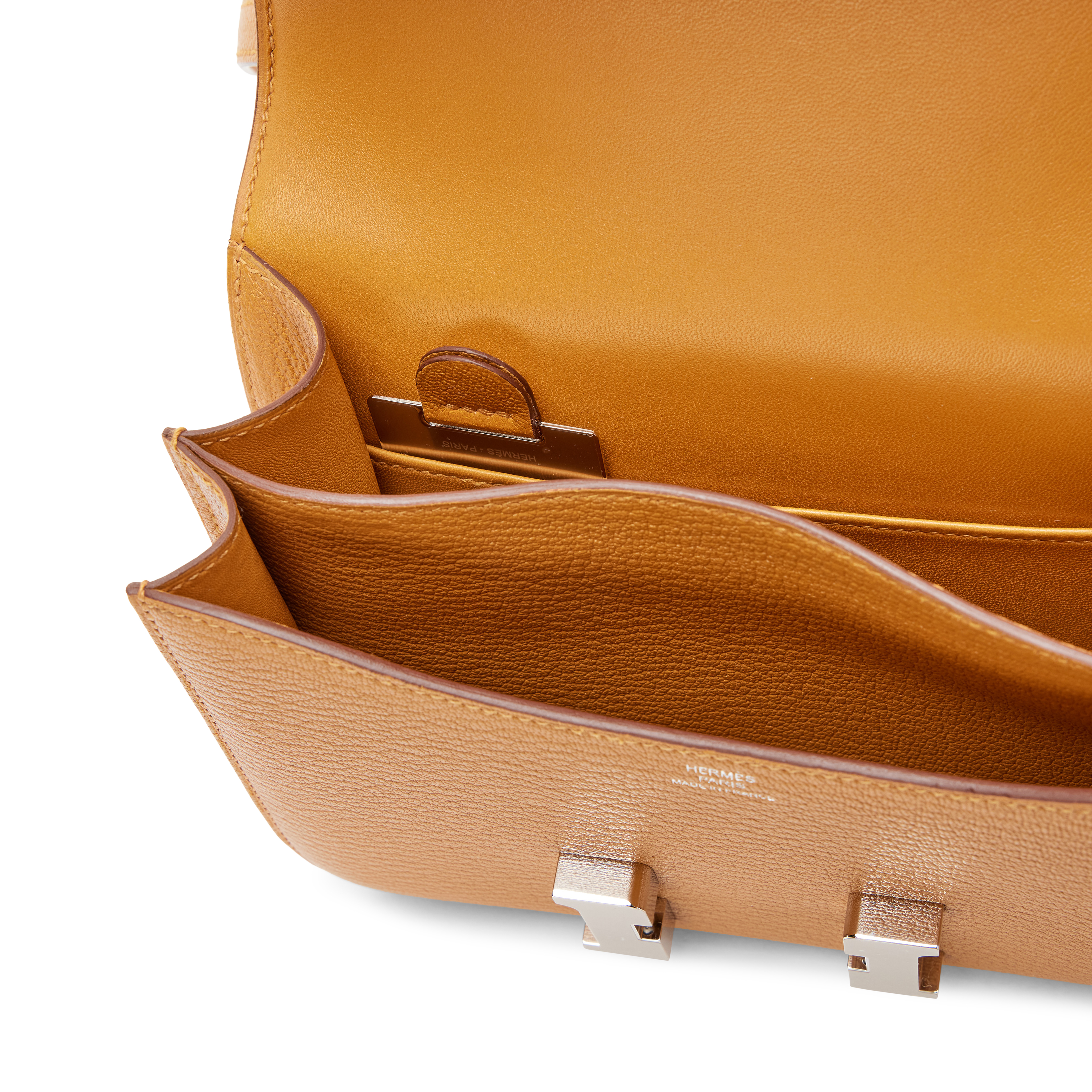 Hermès Sesame Chèvre Mysore Mini Constance 18 Palladium Hardware