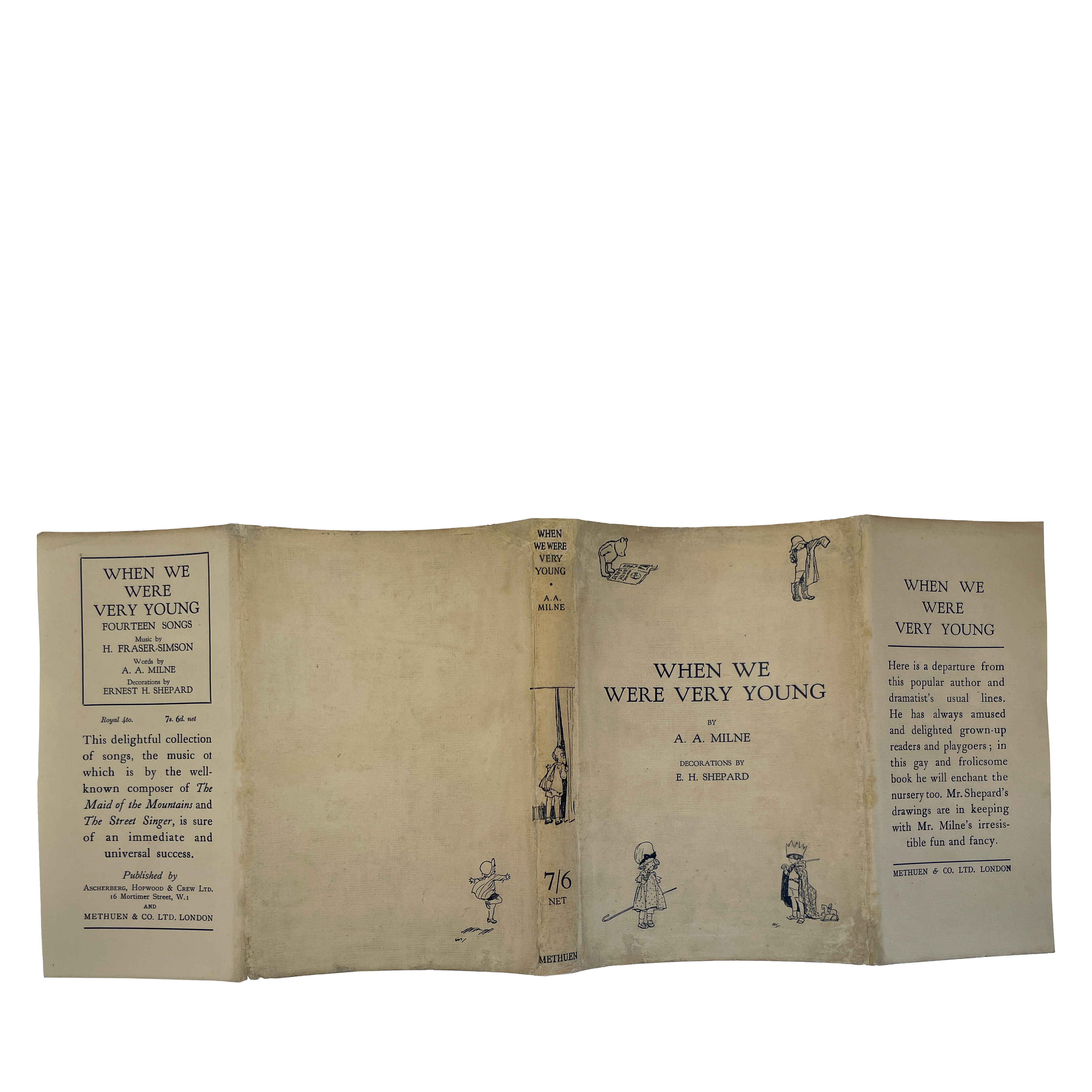 A.A. Milne Vintage When We Were Very Young First Edition First