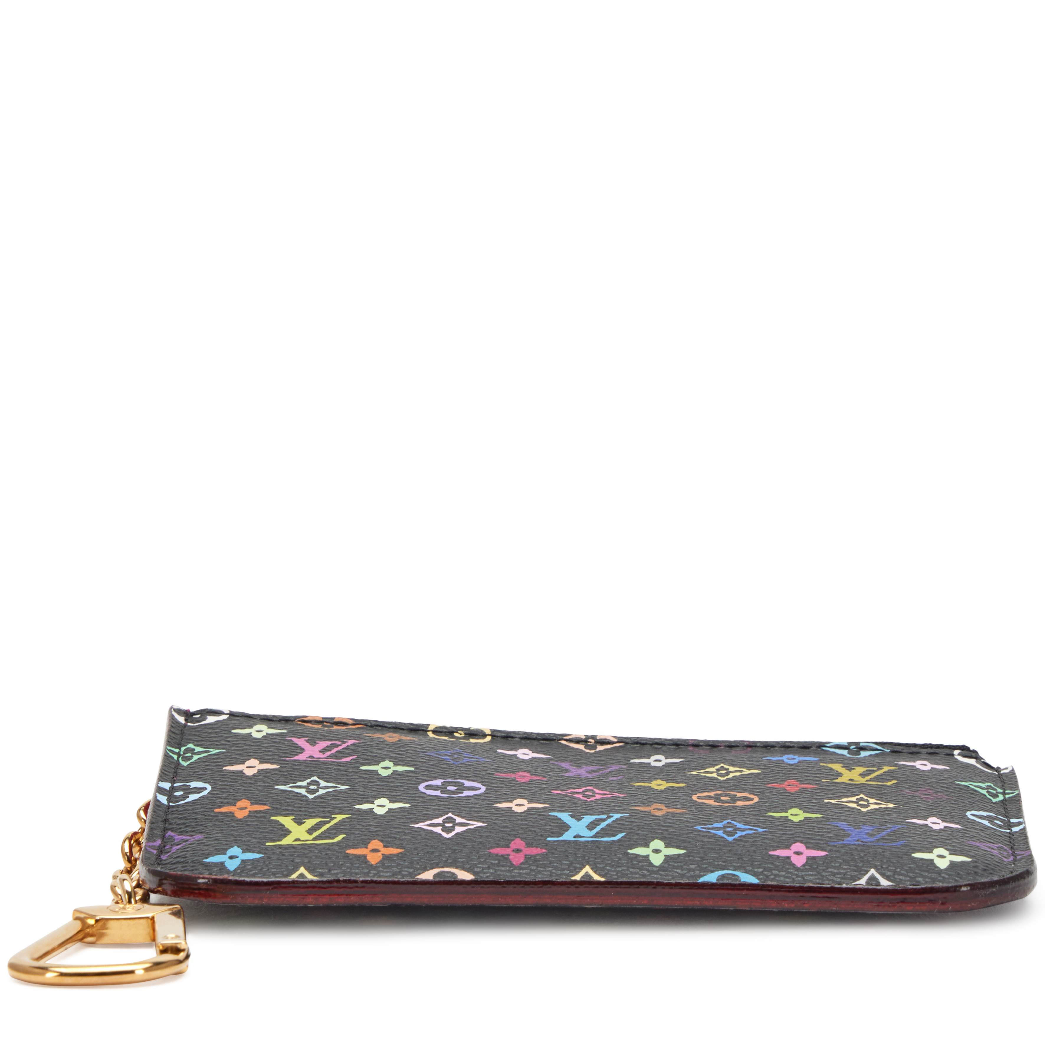 Louis Vuitton Pochette Cles キーポーチ Auth LOUIS VUITTON Pochette Cles Key Pouch Card Holder