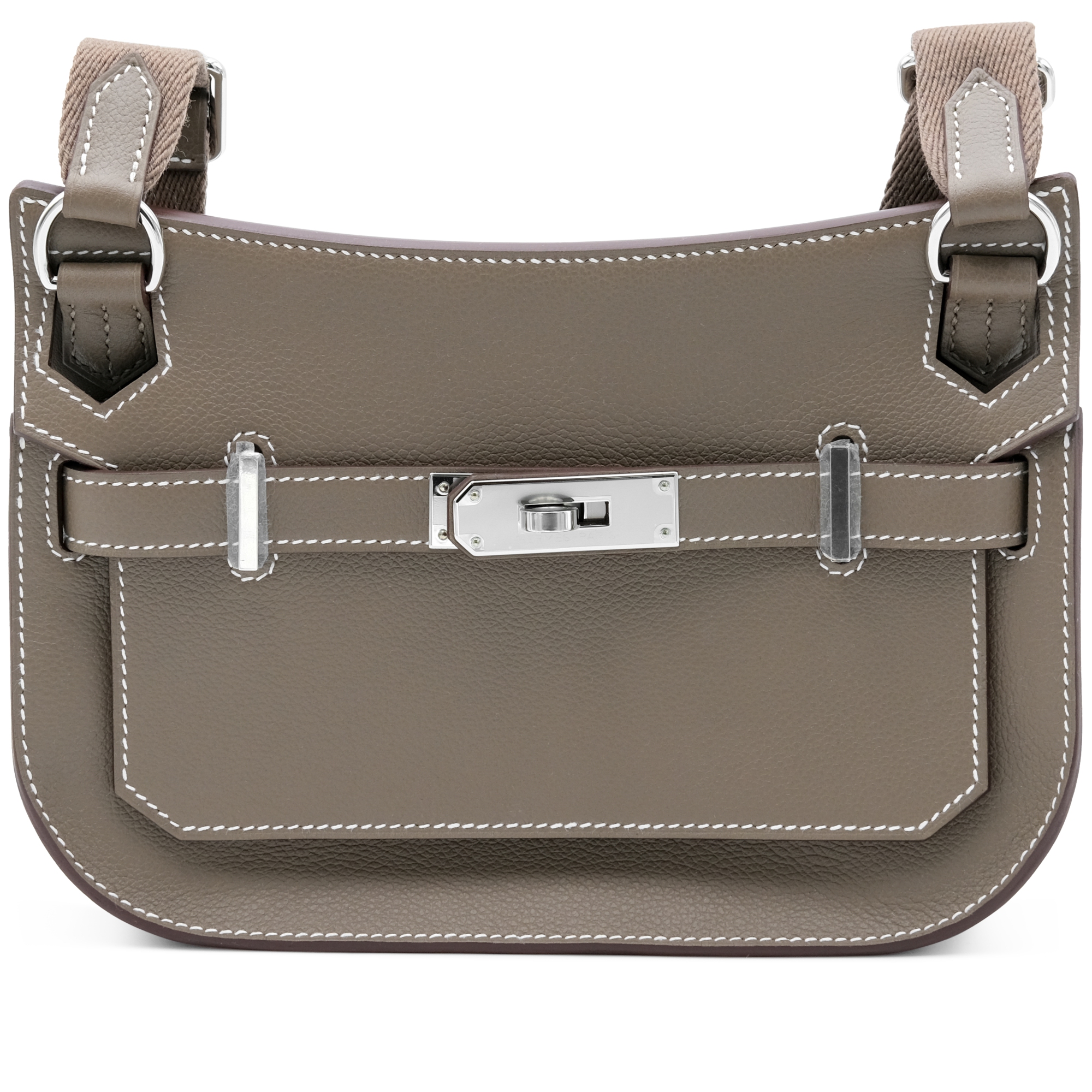 Hermès Etoupe Evercolor Mini Jypsiere Palladium Hardware