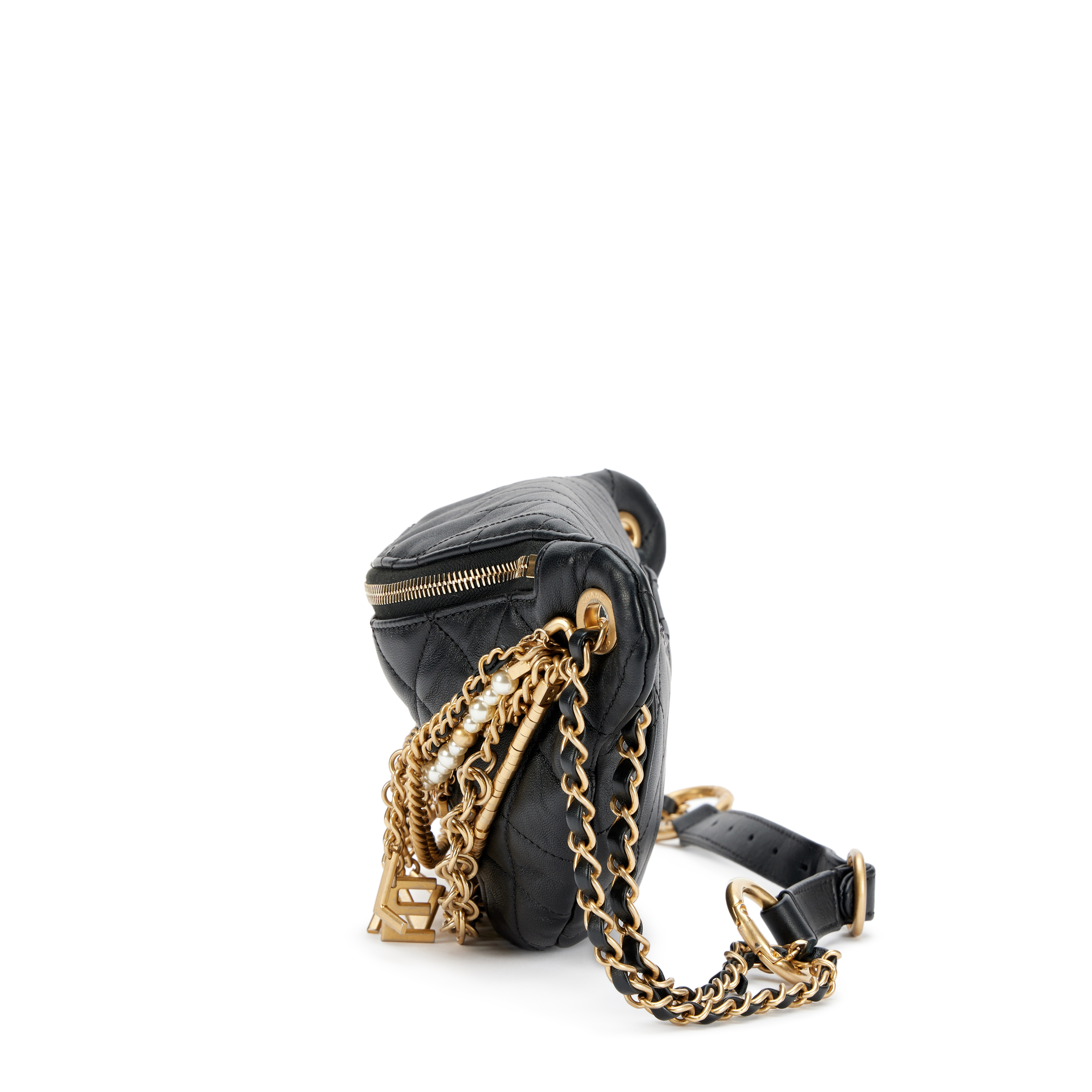 Tas Chanel Waist Bag Lambskin Tiffany Fanny Pack With Chain Strap