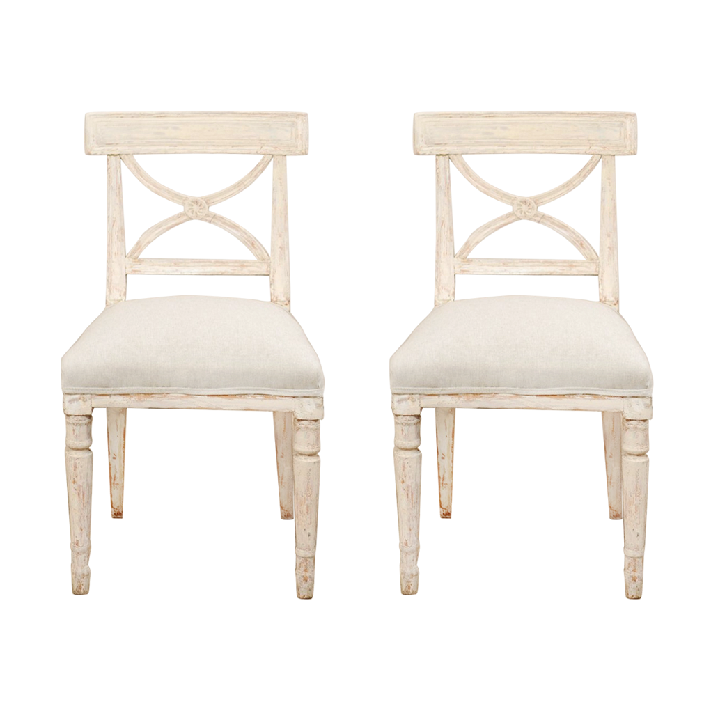 Antique Swedish Gustavian Side Chairs Available For Immediate Sale At