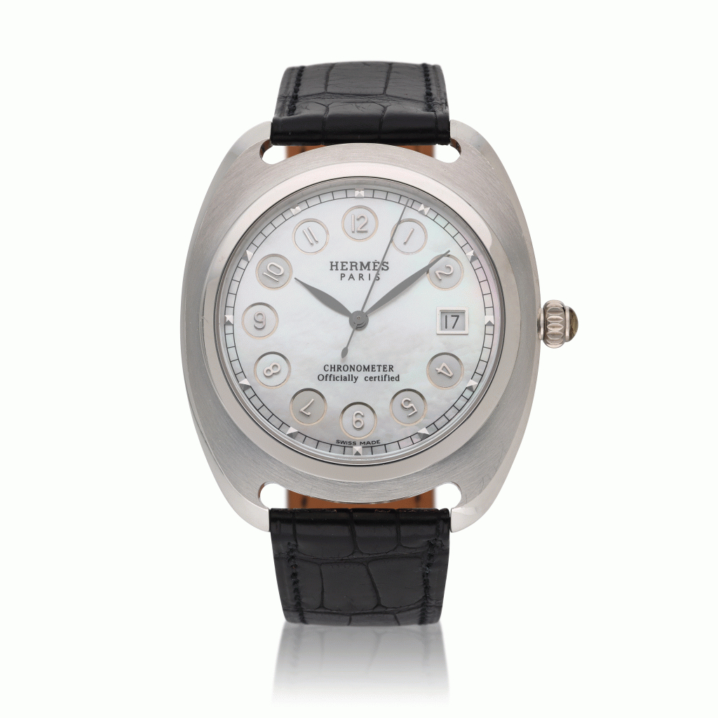 Hermès Dressage Reference DR1.790.212, A Platinum Automatic