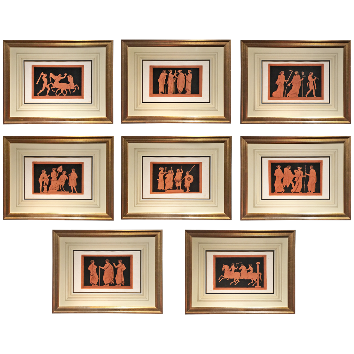 Angelo Clener Antique Greek Vase Plates Available For Immediate Sale At