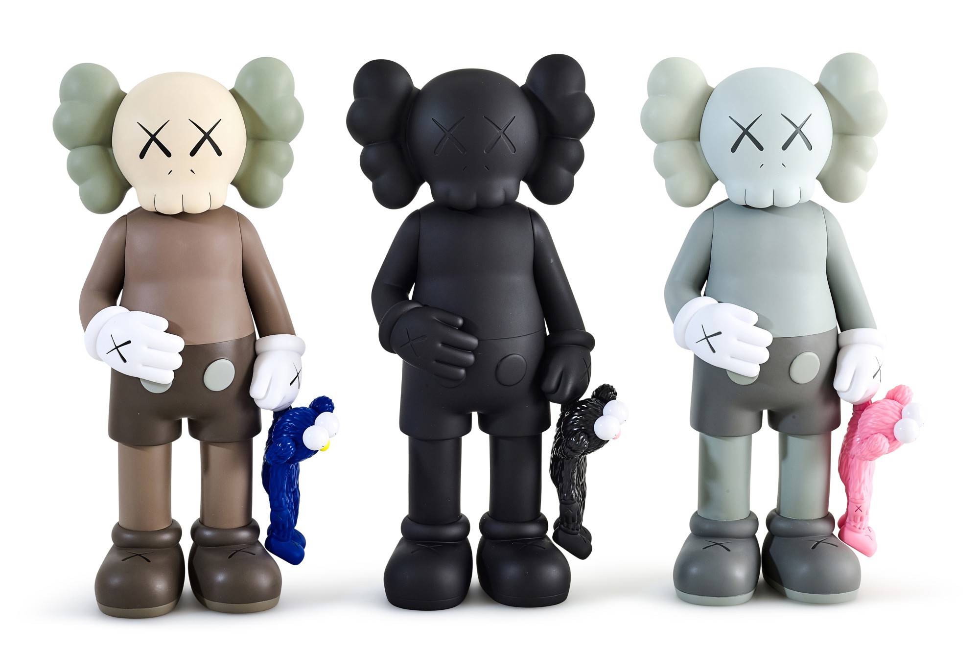 MEDICOM TOY - KAWS SHARE BLACK BROWN MEDICOM TOY 2体 KAWS SHARE BLACK BROWN MEDICOM TOY 2体