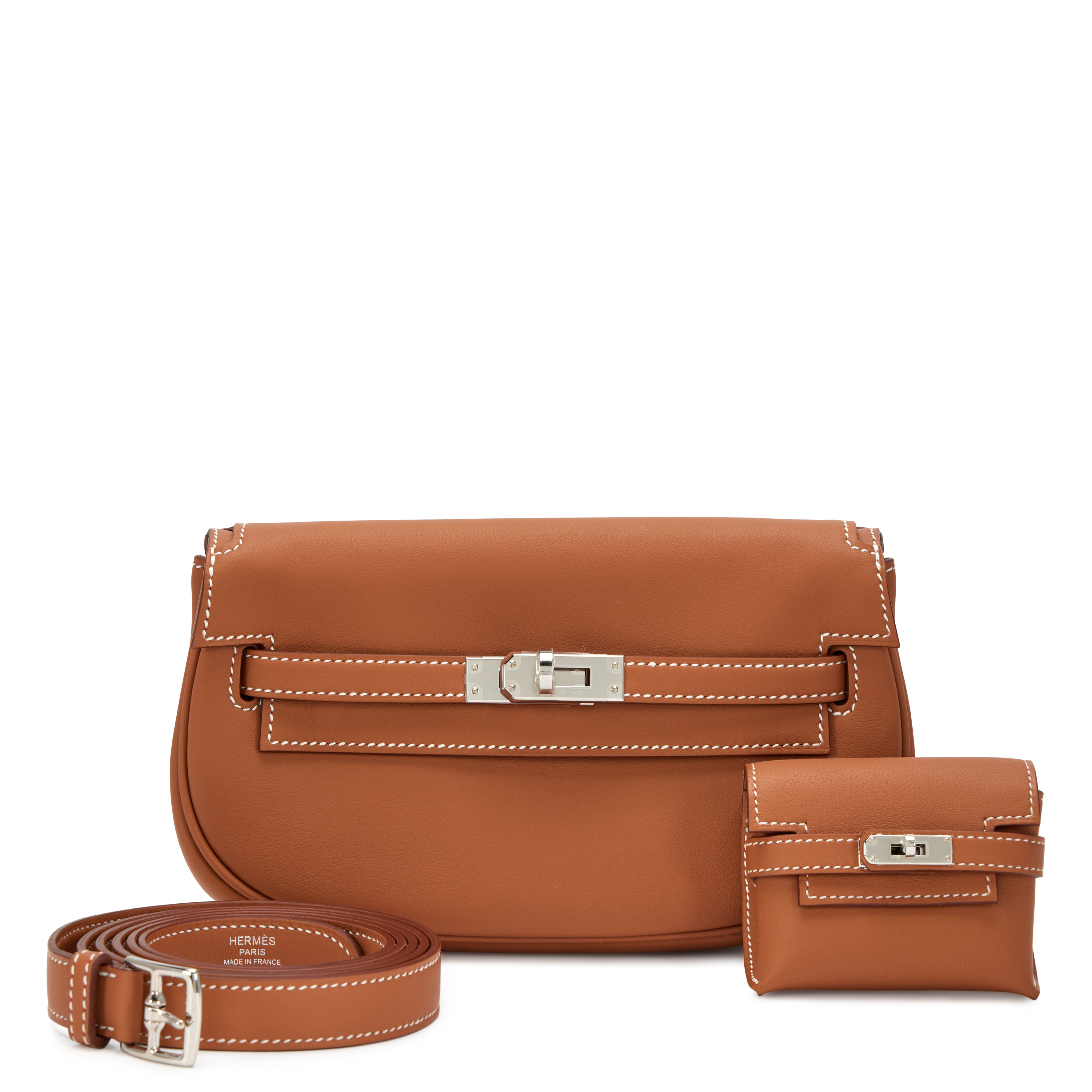 Hermès Gold Swift Kelly Moove Bag Palladium Hardware, 2025