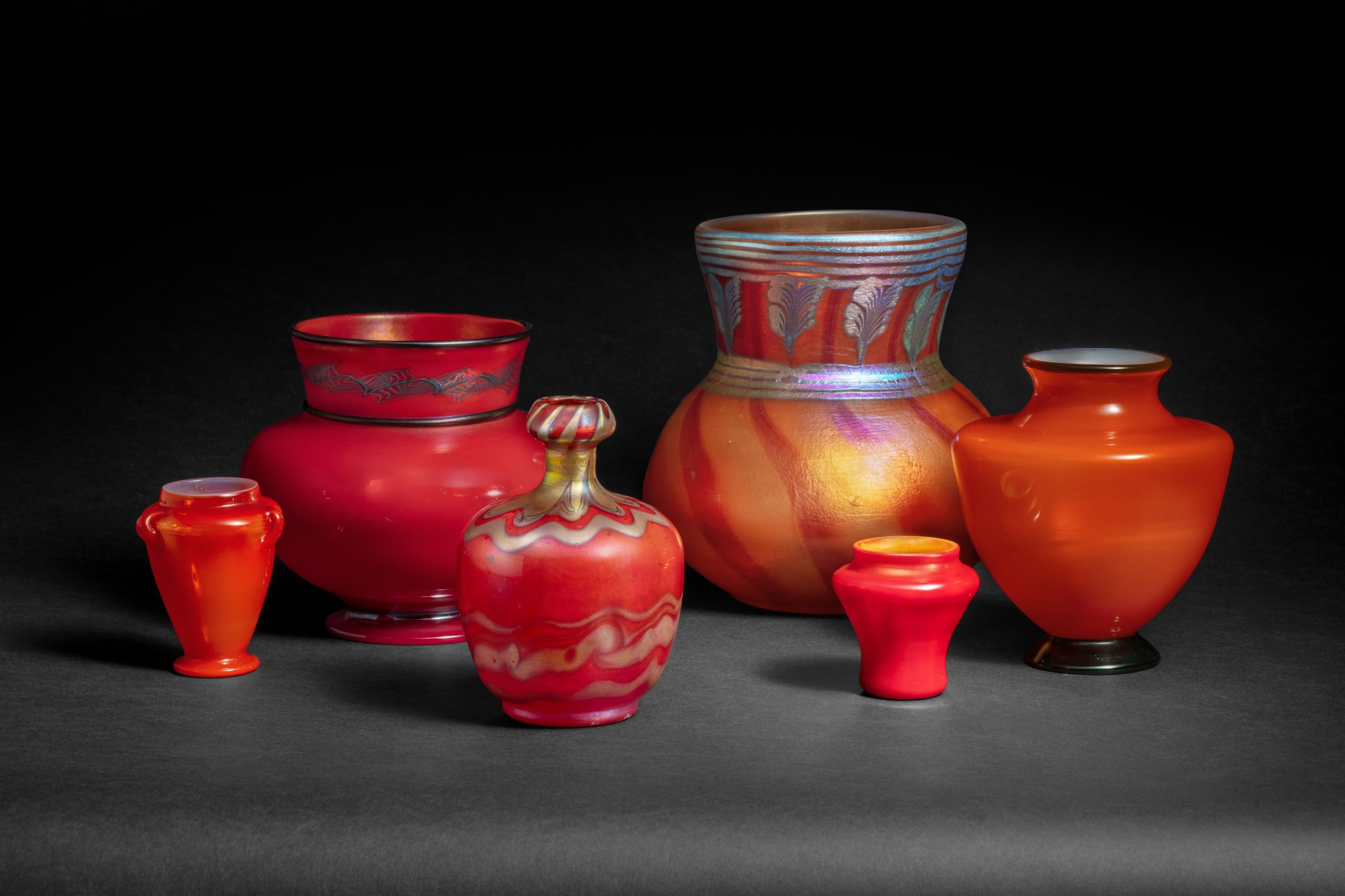 Red Vase The Doros Collection The Art Glass of Louis Comfort Tiffany