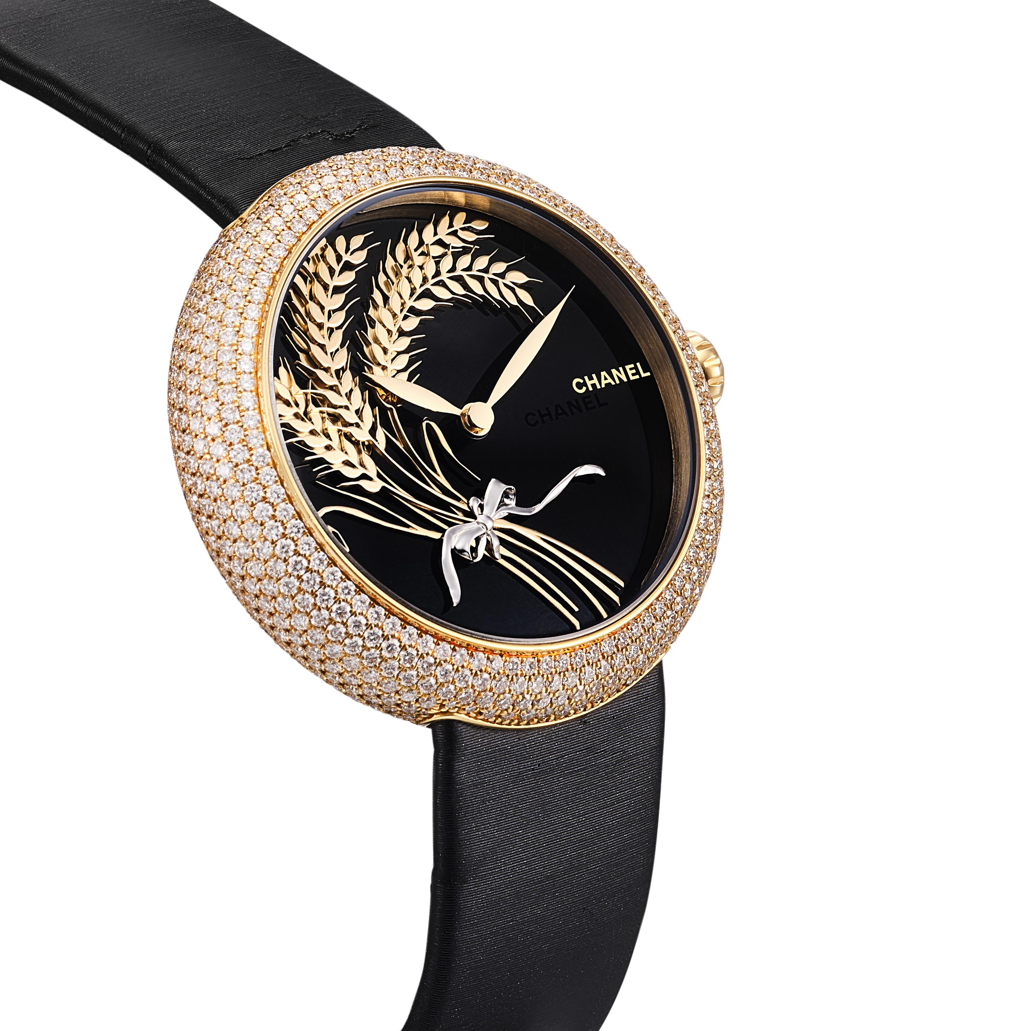 Chanel Mademoiselle A yellow gold and diamond set automatic  Circa 2020