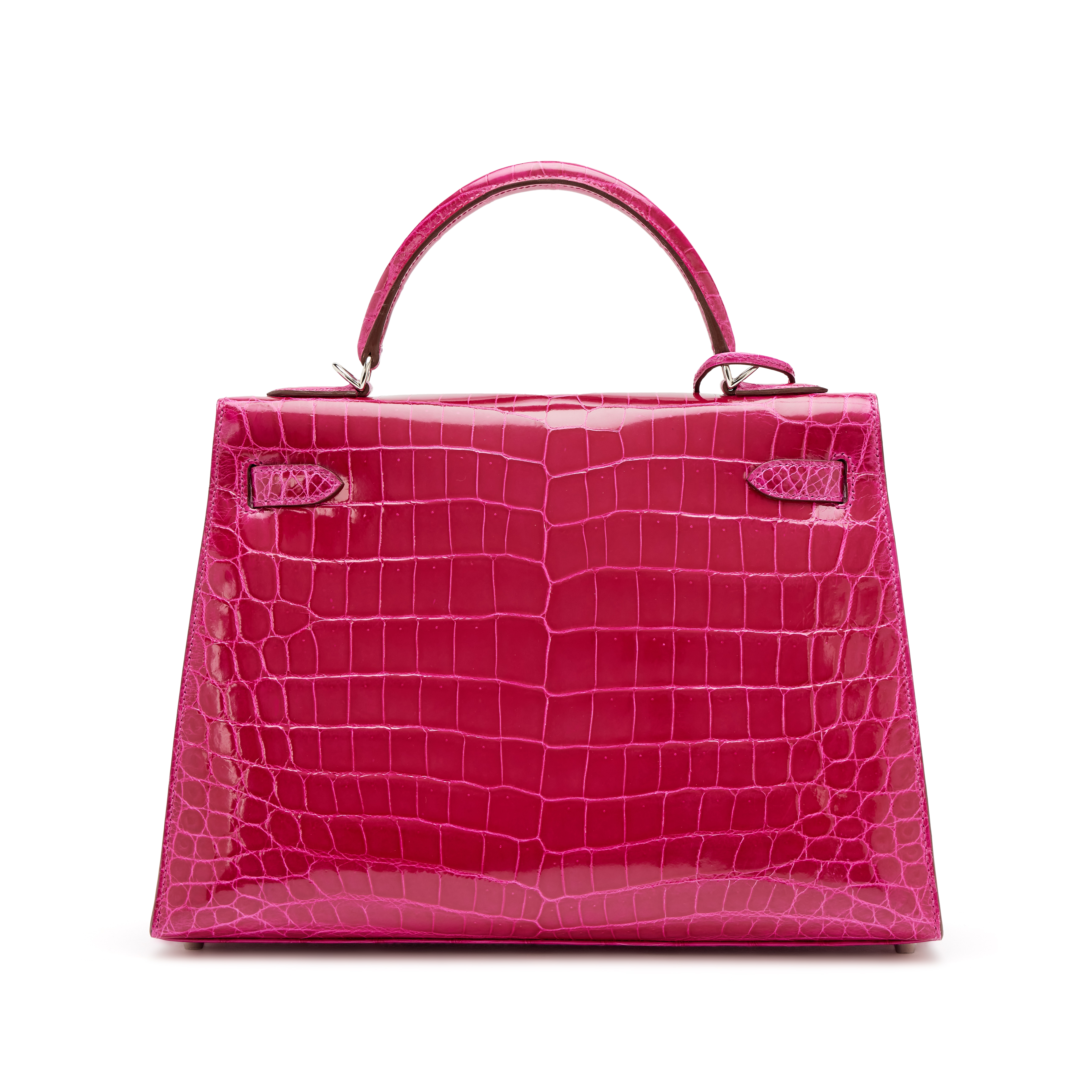Hermès Rose Scheherazade Shiny Niloticus Crocodile Sellier Kelly