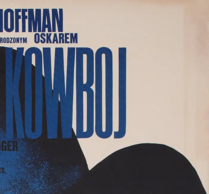 Waldemar Swierzy Vintage Polish Midnight Cowboy Movie Poster