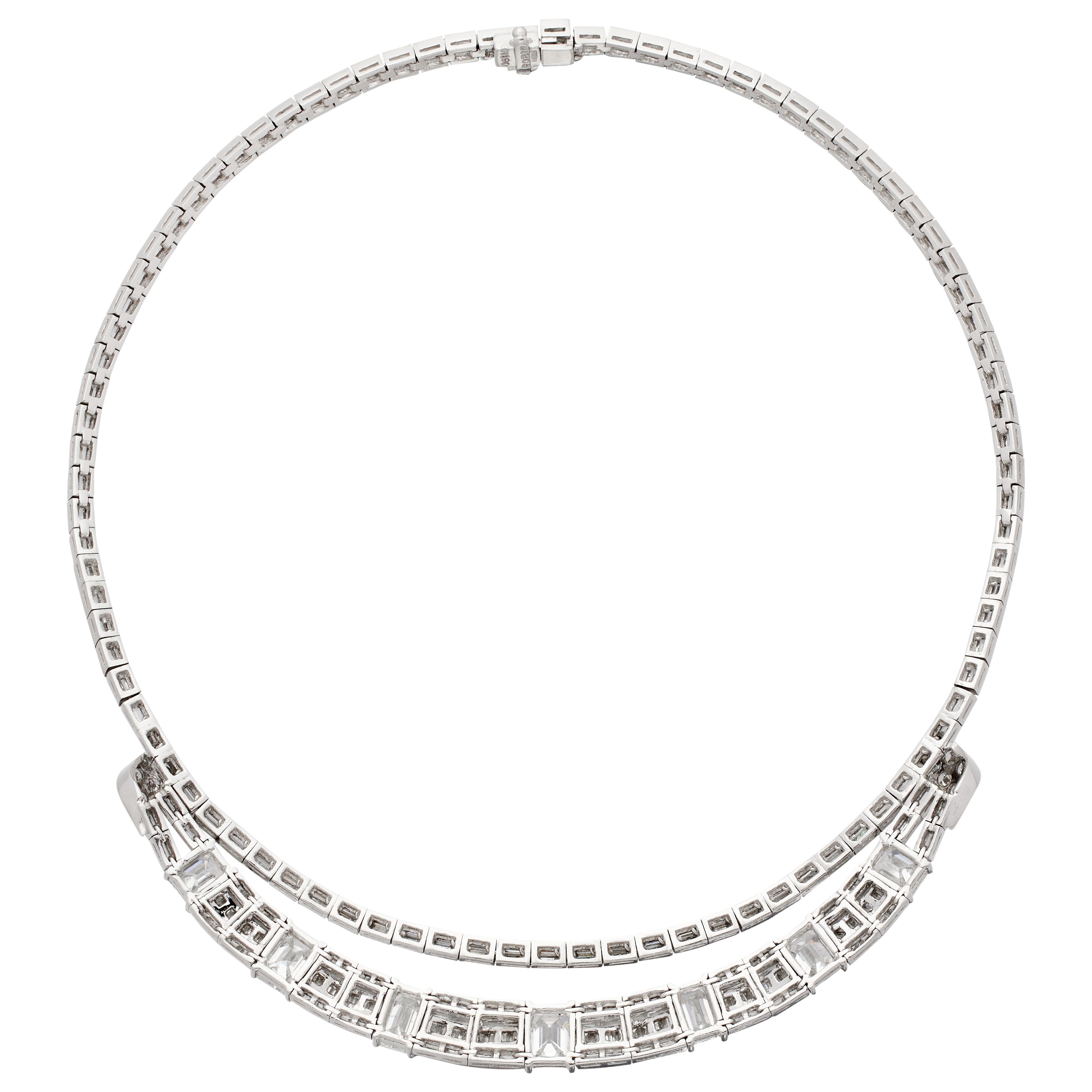 Platinum and 23.98ctw Diamond Collar Necklace - Image 3