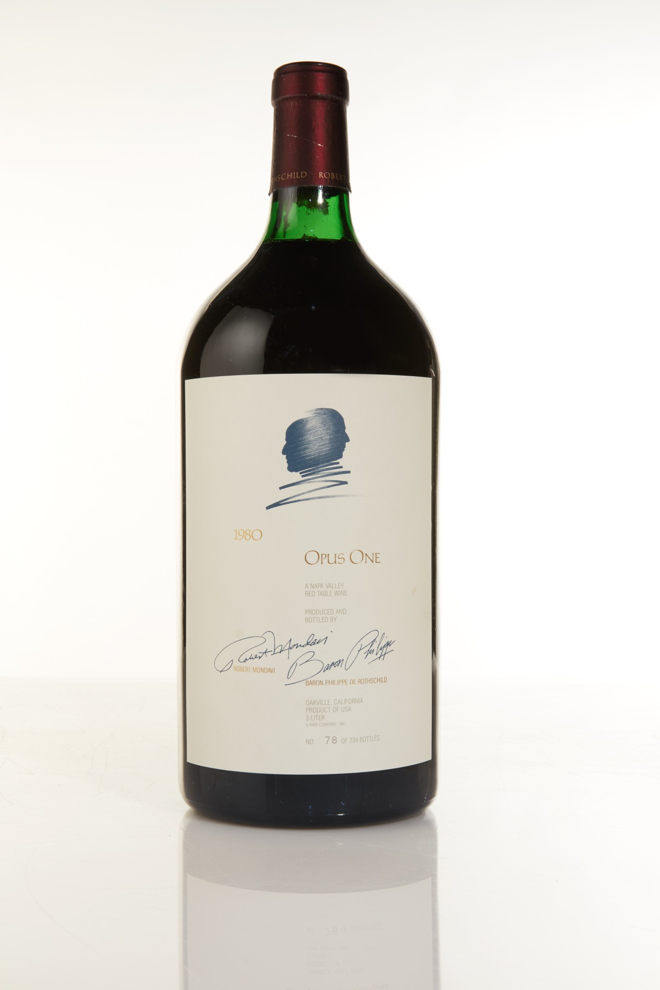 Opus One 1980 (1 DM) Bordeaux, Tuscany and Napa Finest Wines from
