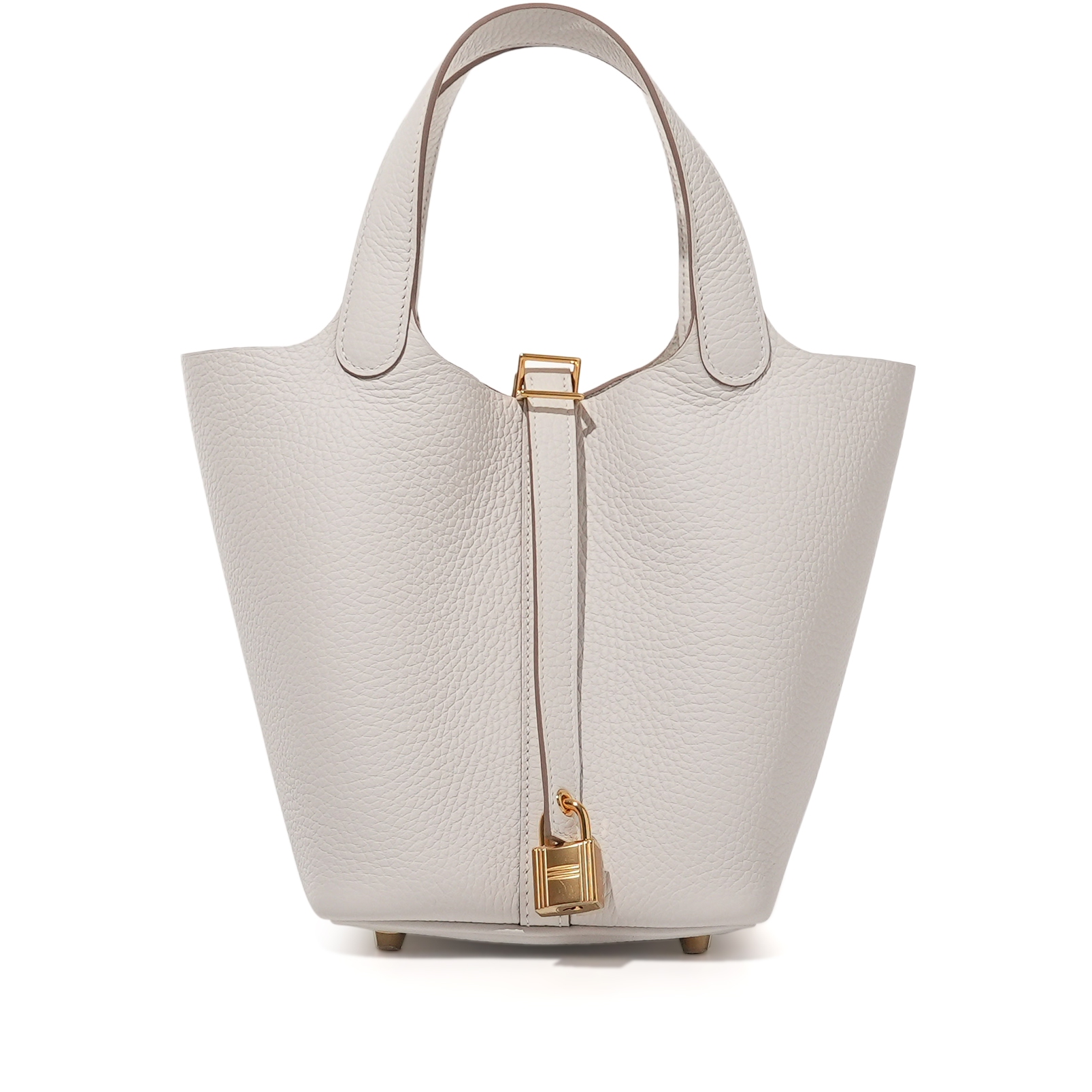すぐお届け・国内発送【Gris Pale】HERMES Picotin Lock 18 PM Hermès Gris Pale Clemence Picotin Lock 18 Gold Hardware