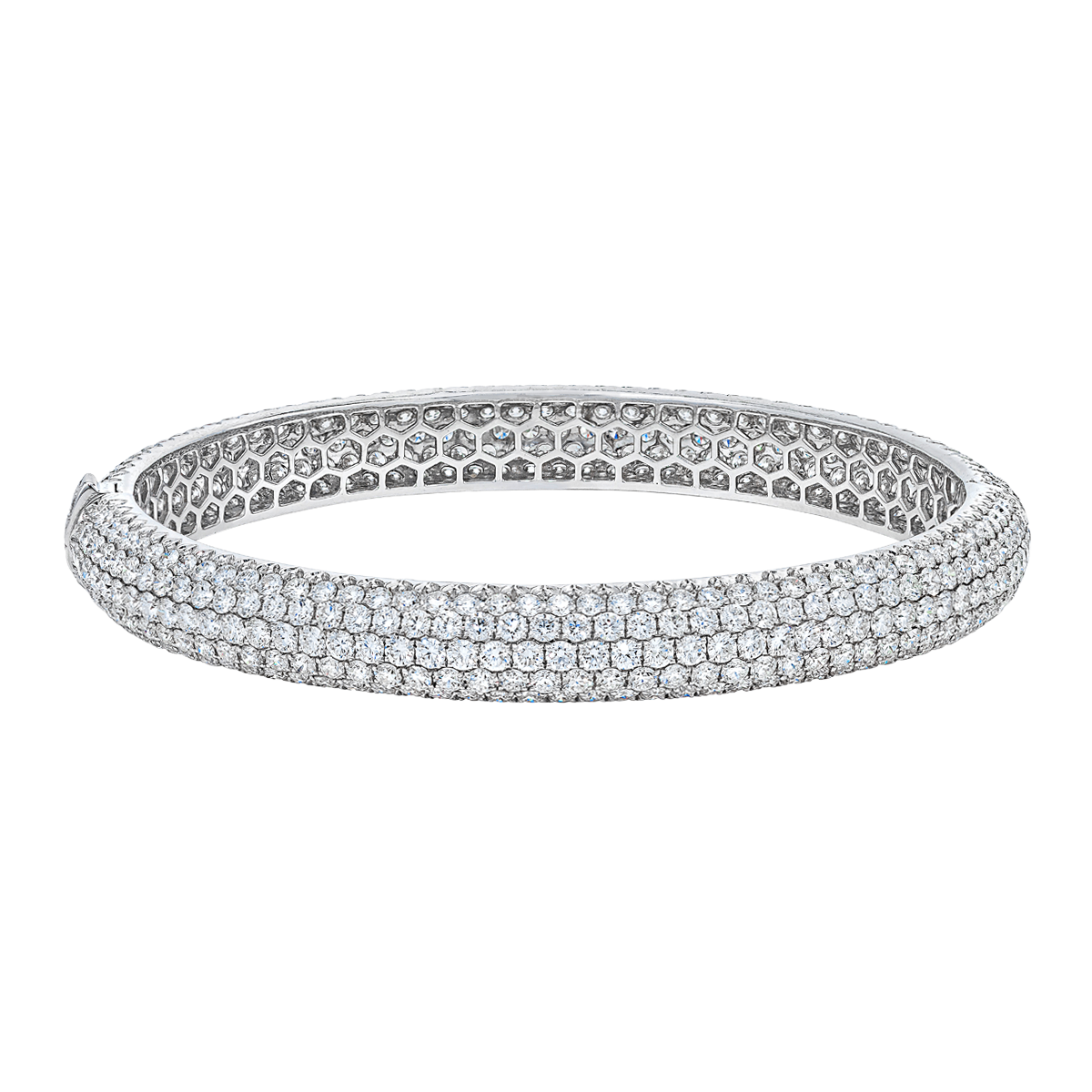 Diamond And White Gold BangleBangle Available For Immediate Sale At