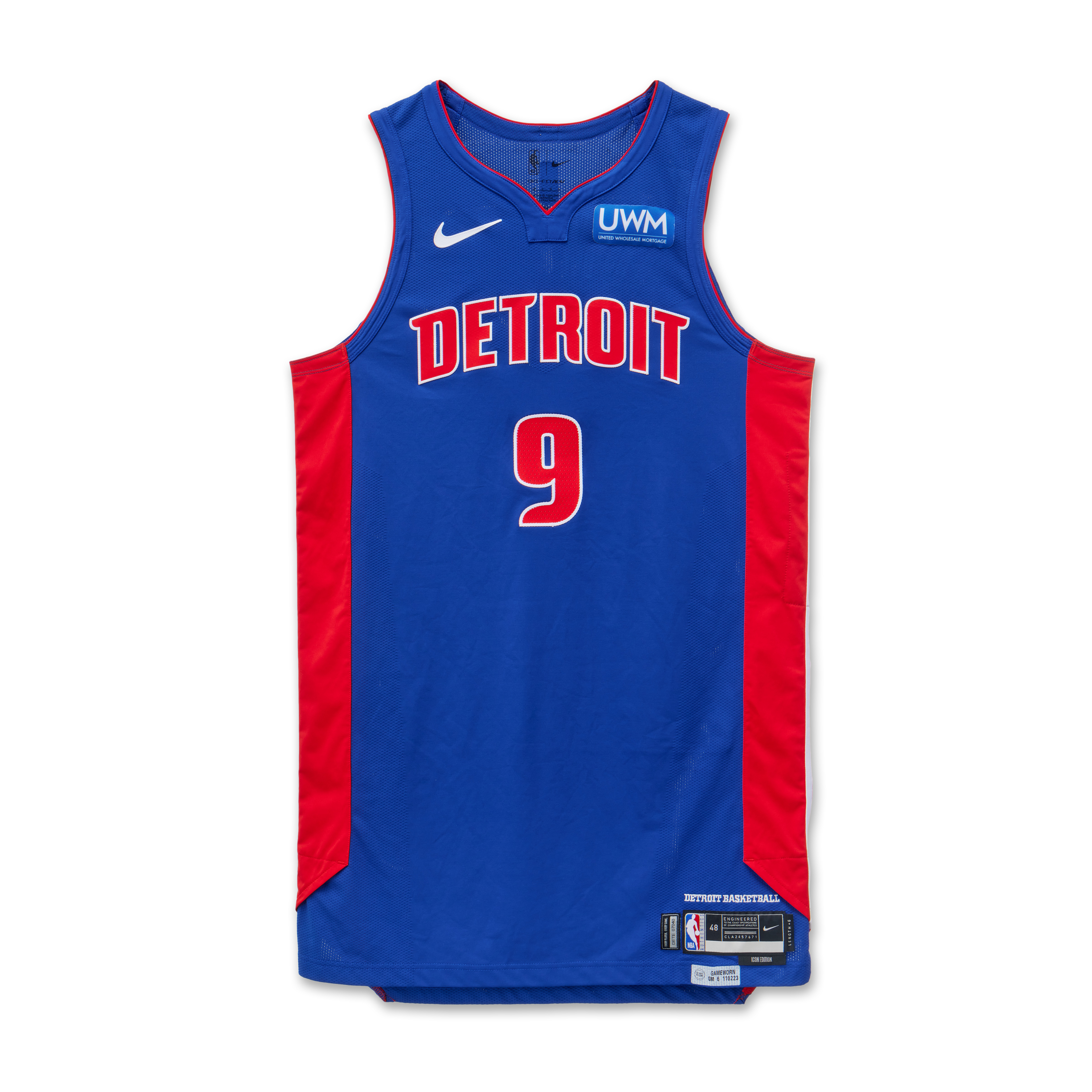 Ausar Thompson Detroit Pistons 2023-2024 Game Worn Icon