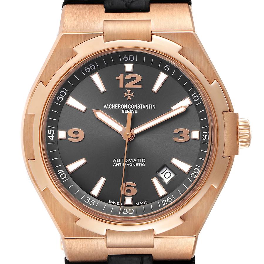 Vacheron Constantin Overseas (Reference 47040/000R-9666). A rose gold automatic wristwatch with date. 2014 - Image 2