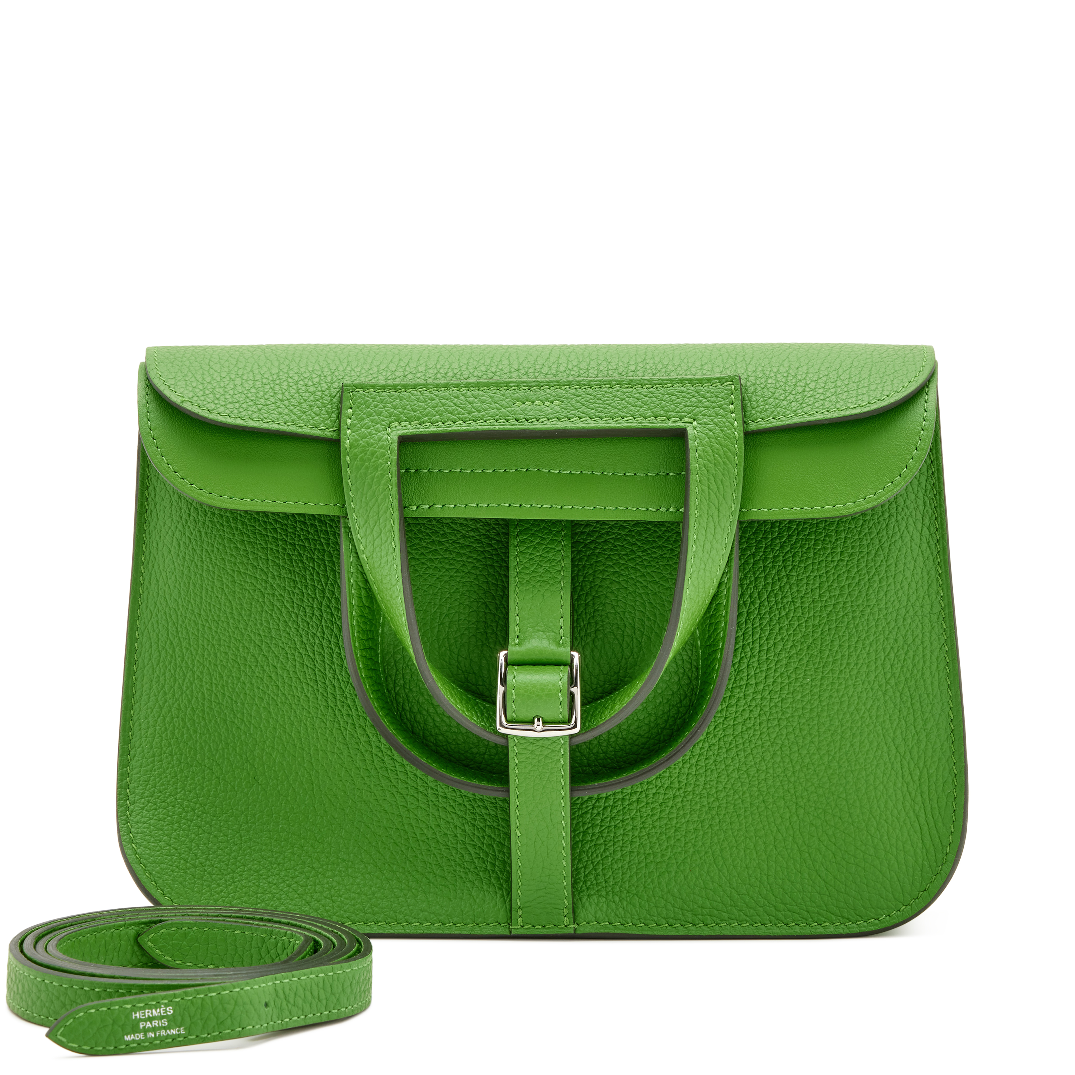 hanaஐ Hermès Vert Yucca Clemence Halzan 25 Palladium Hardware, 2023