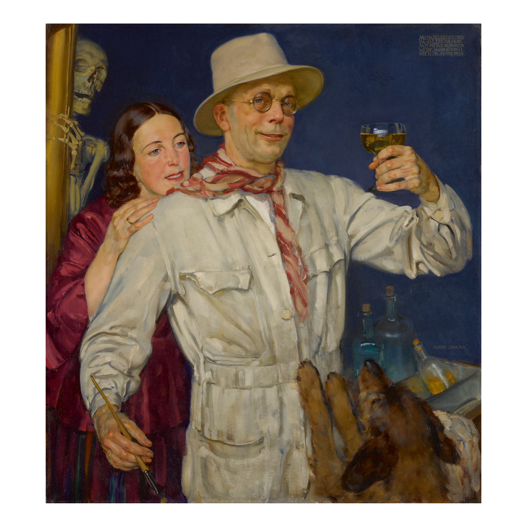 albert-janesch-self-portrait-with-the-artist-s-wife-19th-century