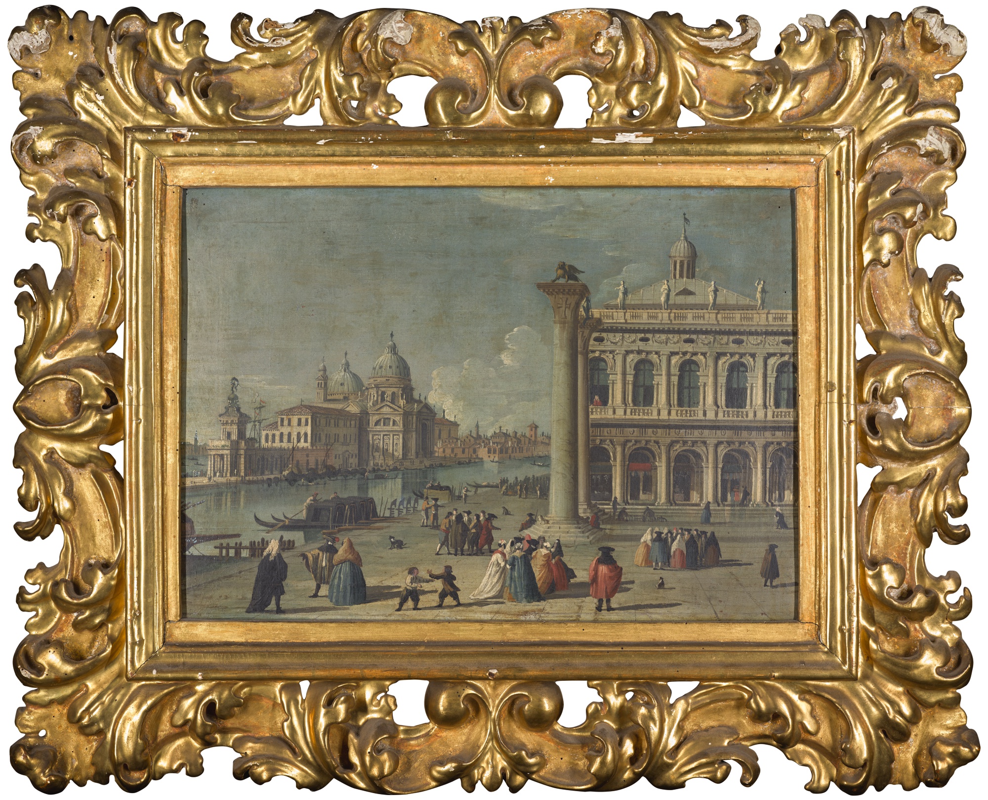 Tableau Mural 'Le Molo, Venise' Par Luca Carlevaris - Toile/Cadre Prêt à Accrocher - Neuf